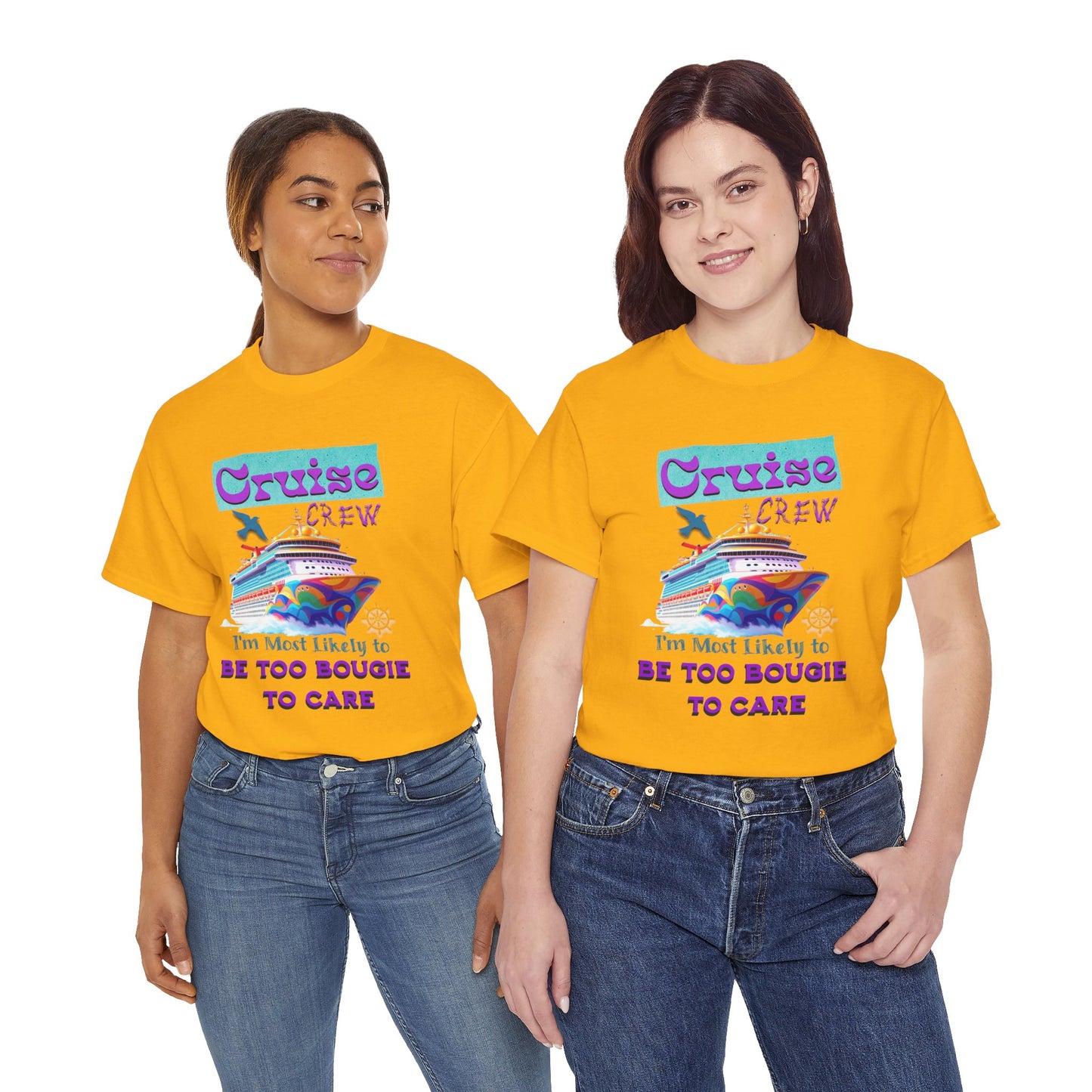 Cruise Crew Tee: Be Too Bougie to Care, Vacation Outfits, Nautical Shirt, Travel Gift, Summer Apparel, T-Shirt for the Bougie One