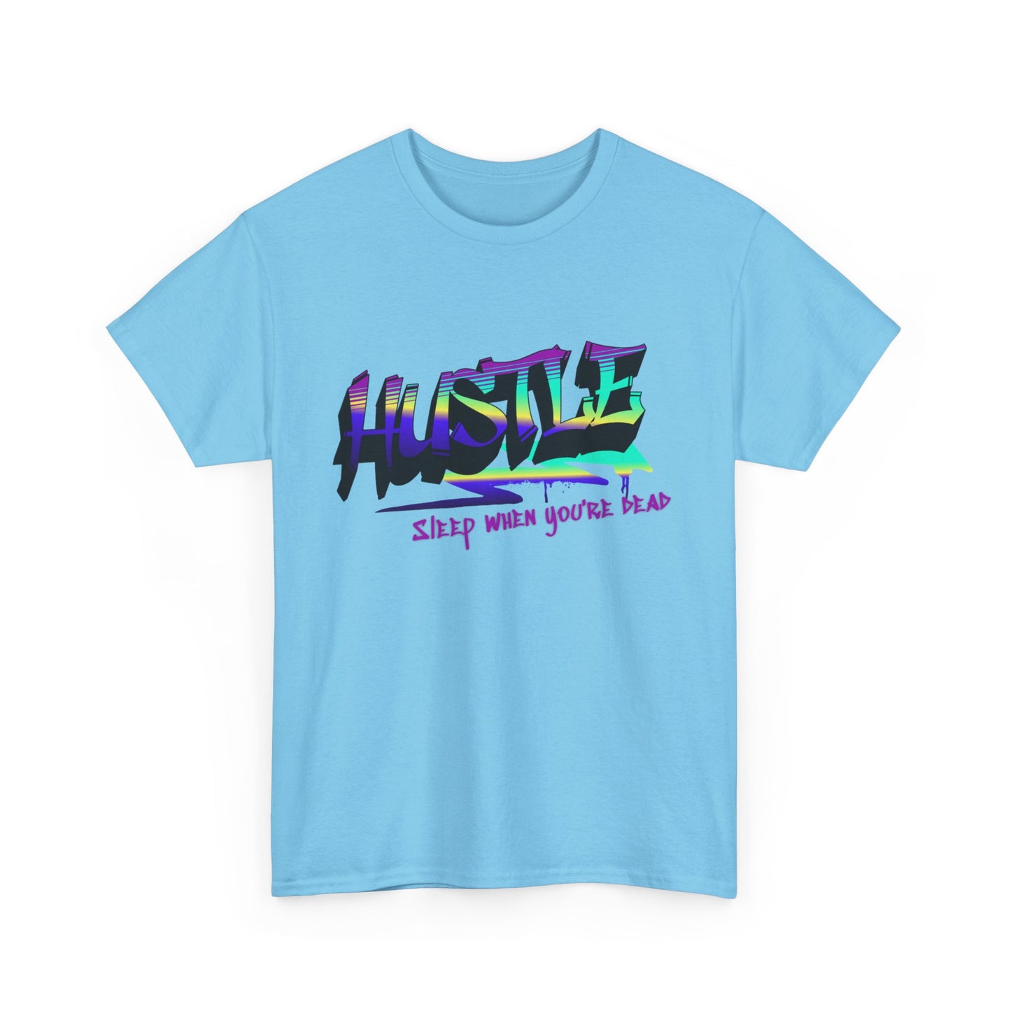 Hustle Hard - Vibrant Graffiti Design, Graffiti-Inspired Art, Motivational Merchandise, Entrepreneur Lifestyle Apparel, Unisex Motivational Gift