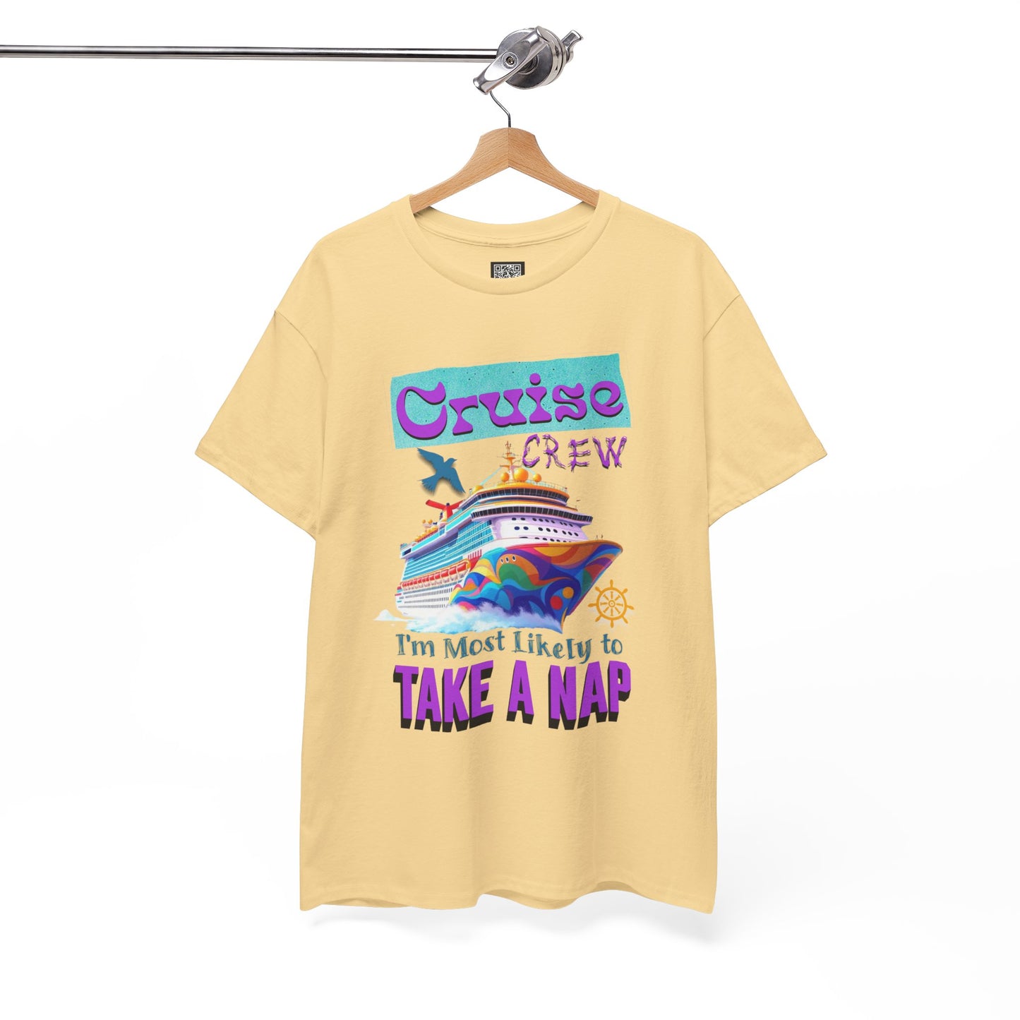 Cruise Crew Nap Tee, Unisex Cotton Shirt, Fun Cruise Vacation Apparel, Cruising Nautical Gift, Group Travel Outfit, Fun Cruise Shirt
