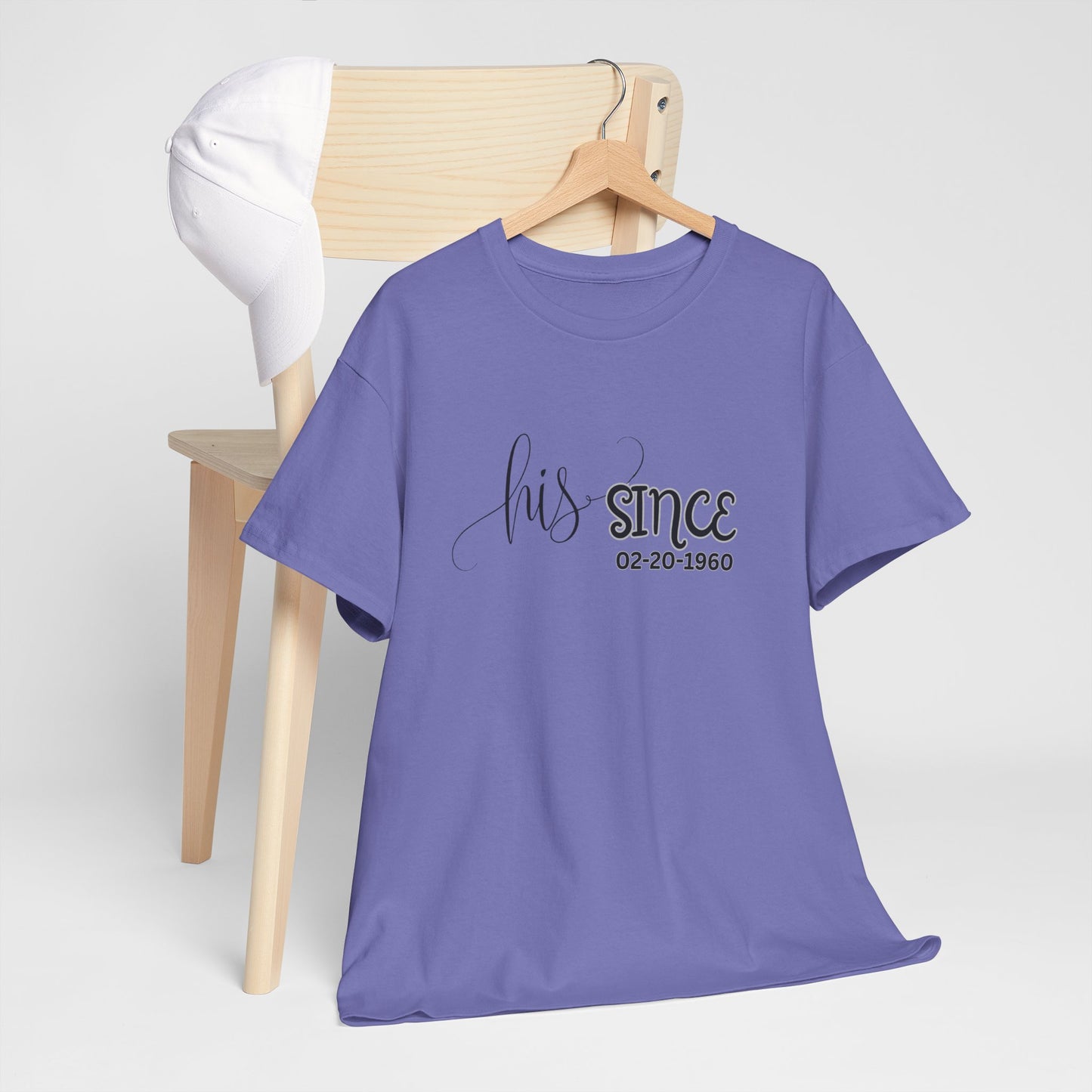 Personalized His and Hers Valentine T-Shirts, Custom Valentine T-Shirts, Unisex Valentine T-Shirts, T-Shirts for Couples, (Hers Solid Separately)
