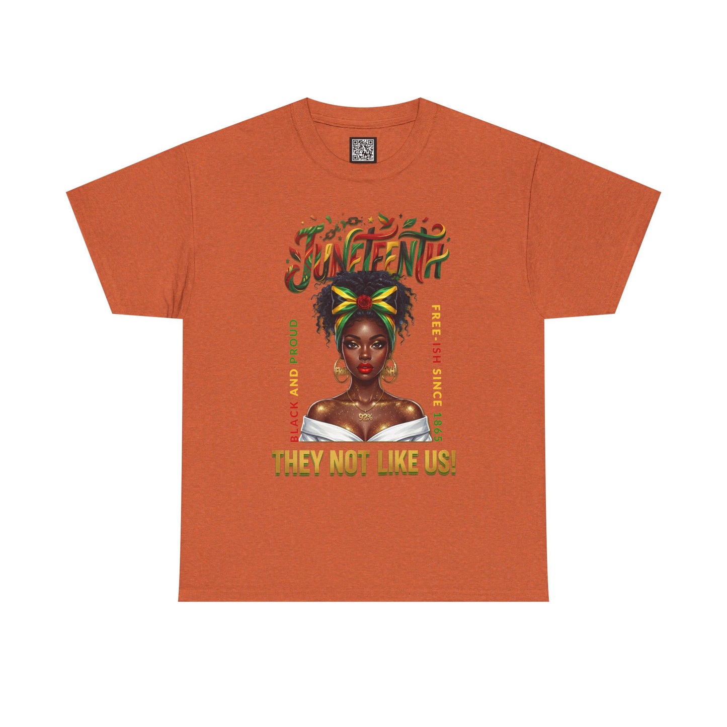 Juneteenth Black and Proud Tee — "They Not Like Us" Black Pride Shirt