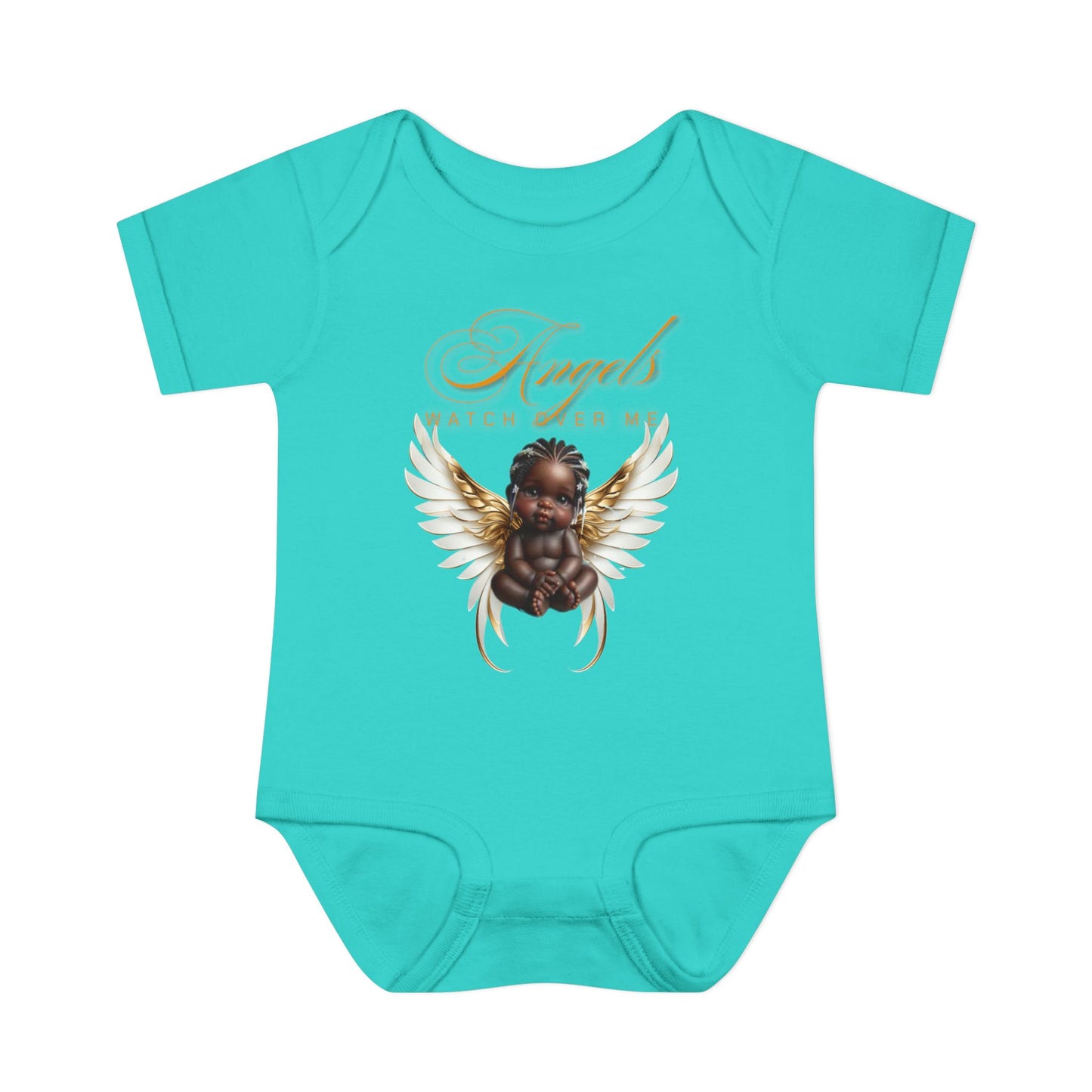 Angel Watch Over Me Infant Bodysuit – Adorable Baby Outfit for Newborns, Divine Guidance Baby Onesies, Religious Baby Onesies