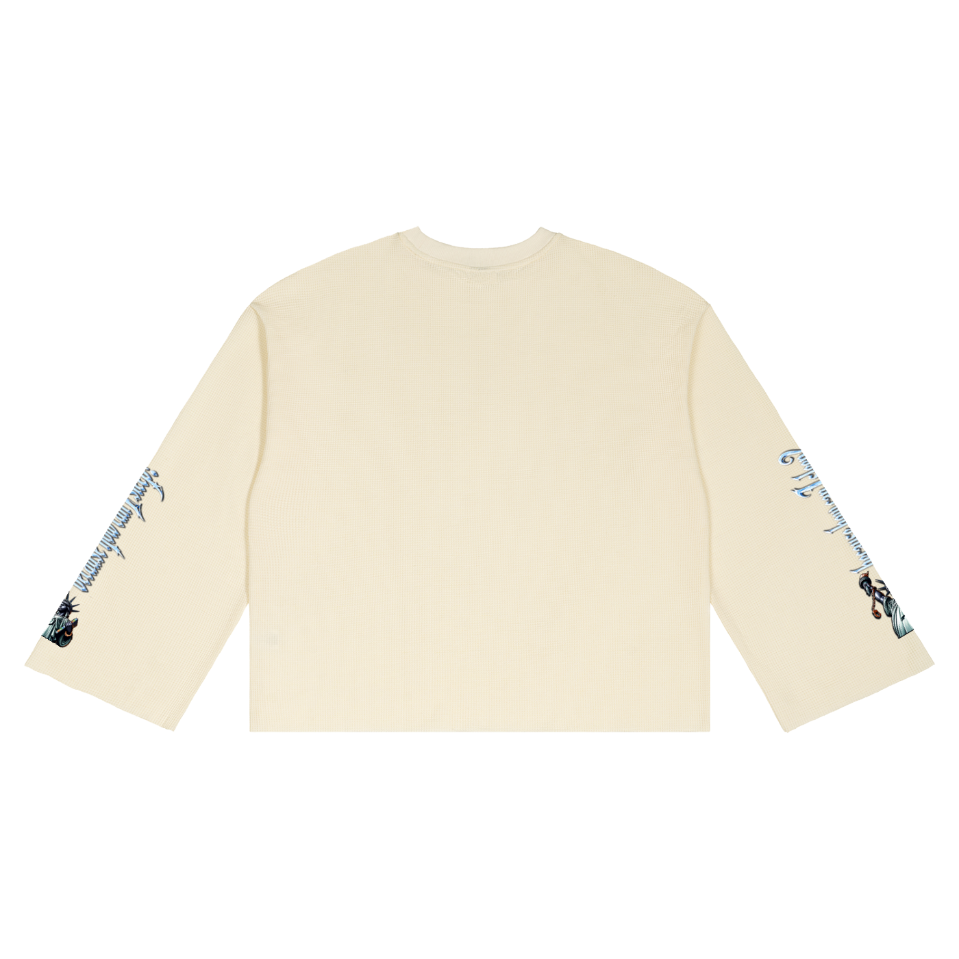 Unisex Waffle Raw Edge T-Shirt