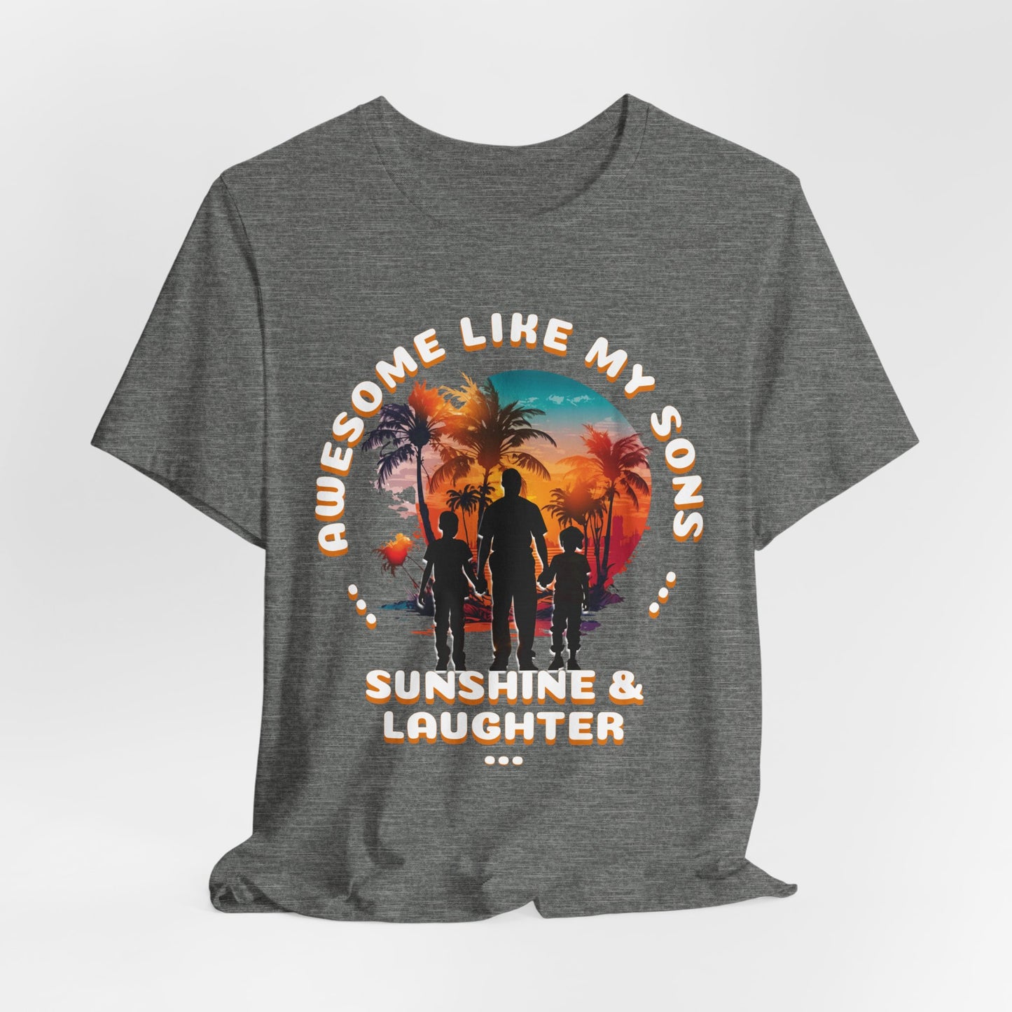 Sunshine & Laughter Tee - Unisex Jersey Short Sleeve Shirt, Gift for Parents, Summer Vibe T-Shirt, Family Trip Shirt, Vacation Apparel