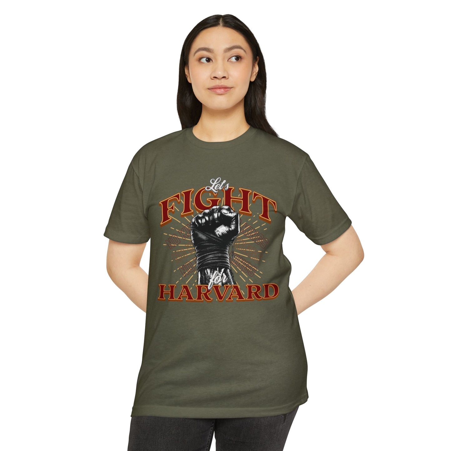 Empowering Fight for Hardvard University T-Shirt | Trump vs. Harvard T-Shirts, Spirit of Democracy, Standing with Hardvard Tee