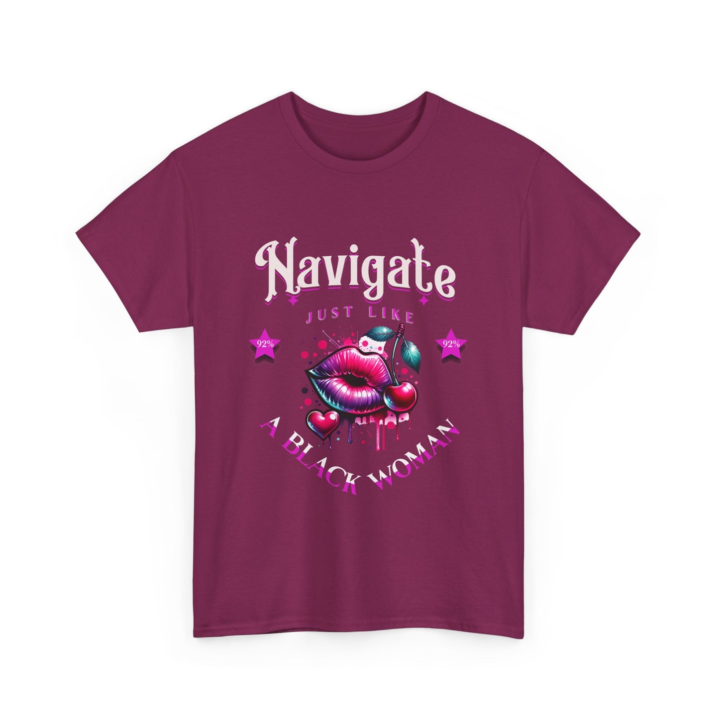 Black Girl Magic T-Shirts, Black History Month Shirts for Women, Navigate Like a Black Woman, Black Woman Shirt, 92% Black Woman Club