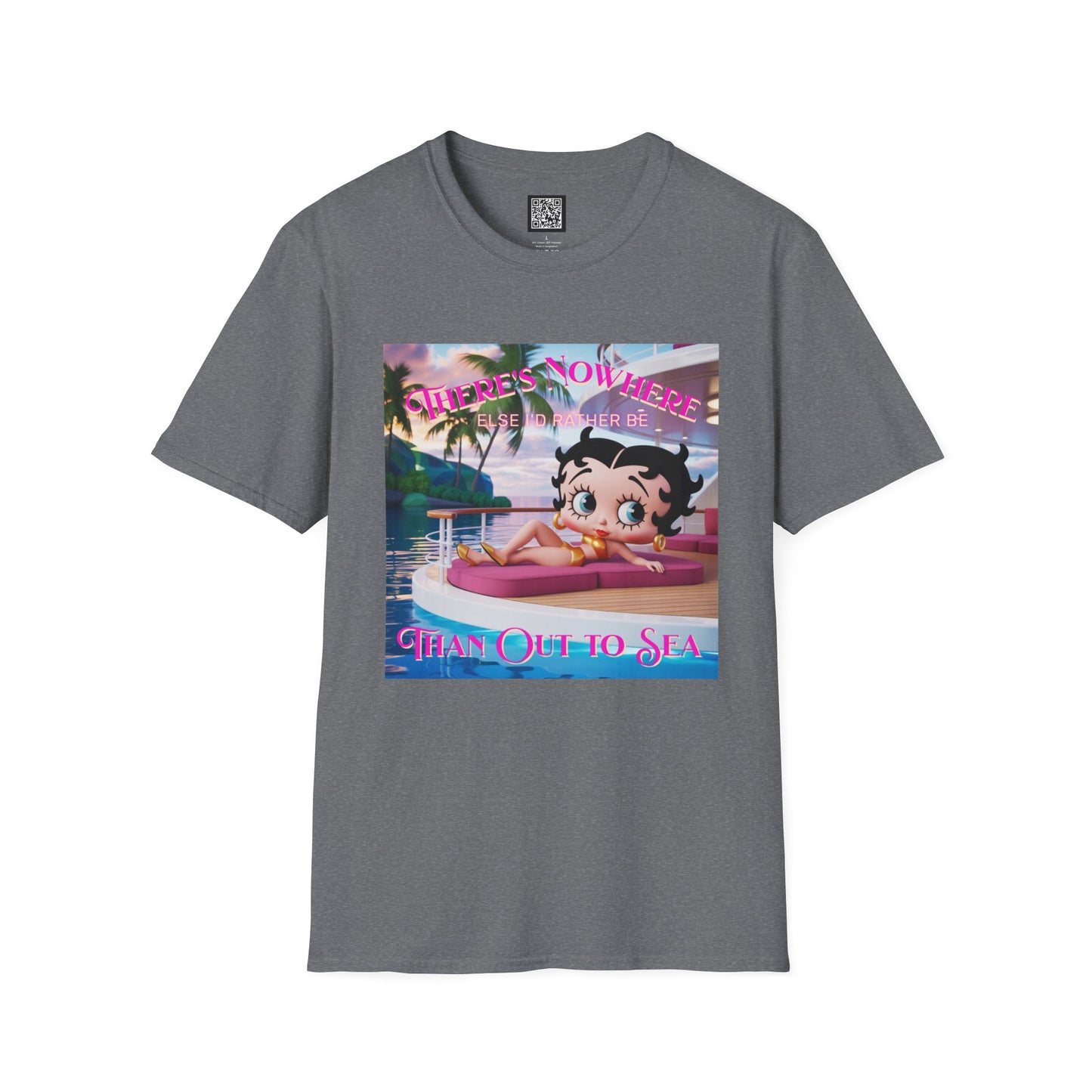 Betty Boop Tropical Unisex T-Shirt, Beach Lover Tee, Summer Vibes Shirt, Retro Cartoon Apparel, Gifts for Her, Fun Vacation Top