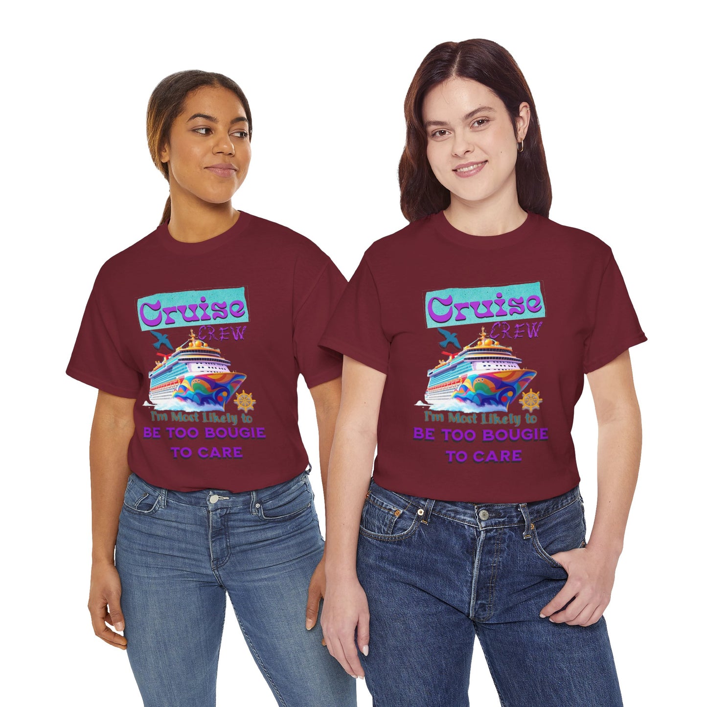 Cruise Crew Tee: Be Too Bougie to Care, Vacation Outfits, Nautical Shirt, Travel Gift, Summer Apparel, T-Shirt for the Bougie One