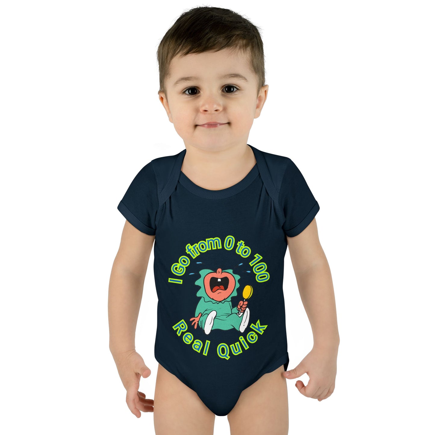 Funny Baby Onesies from 0 to 24 Months, Cute Colorful Baby Onesies for Boy or Girl, From 0 to 100 Real Quick, Newborn Baby Shower Gifts