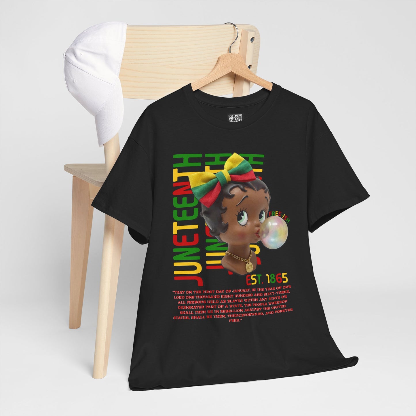 Juneteenth Betty Boop Graphic Tee — "Juneteenth Est. 1865" Celebration T-Shirt