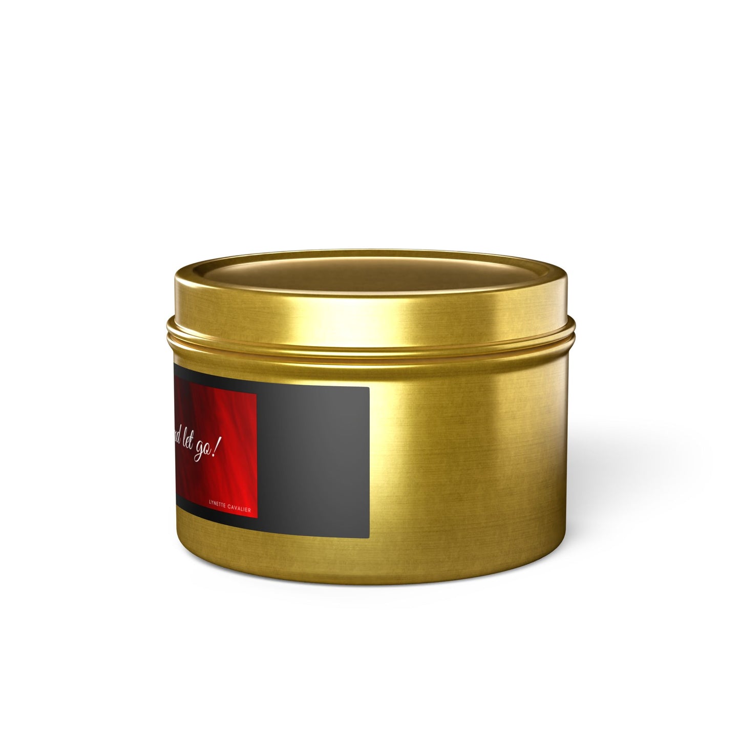 Lynette Cavalier's Tin Candles, Captivating aromas: Evergreen, Fresh Coffee, Mango Coconut, Spa Retreat, Vanilla Bean, Tin Colors: Gold, Silver, Black