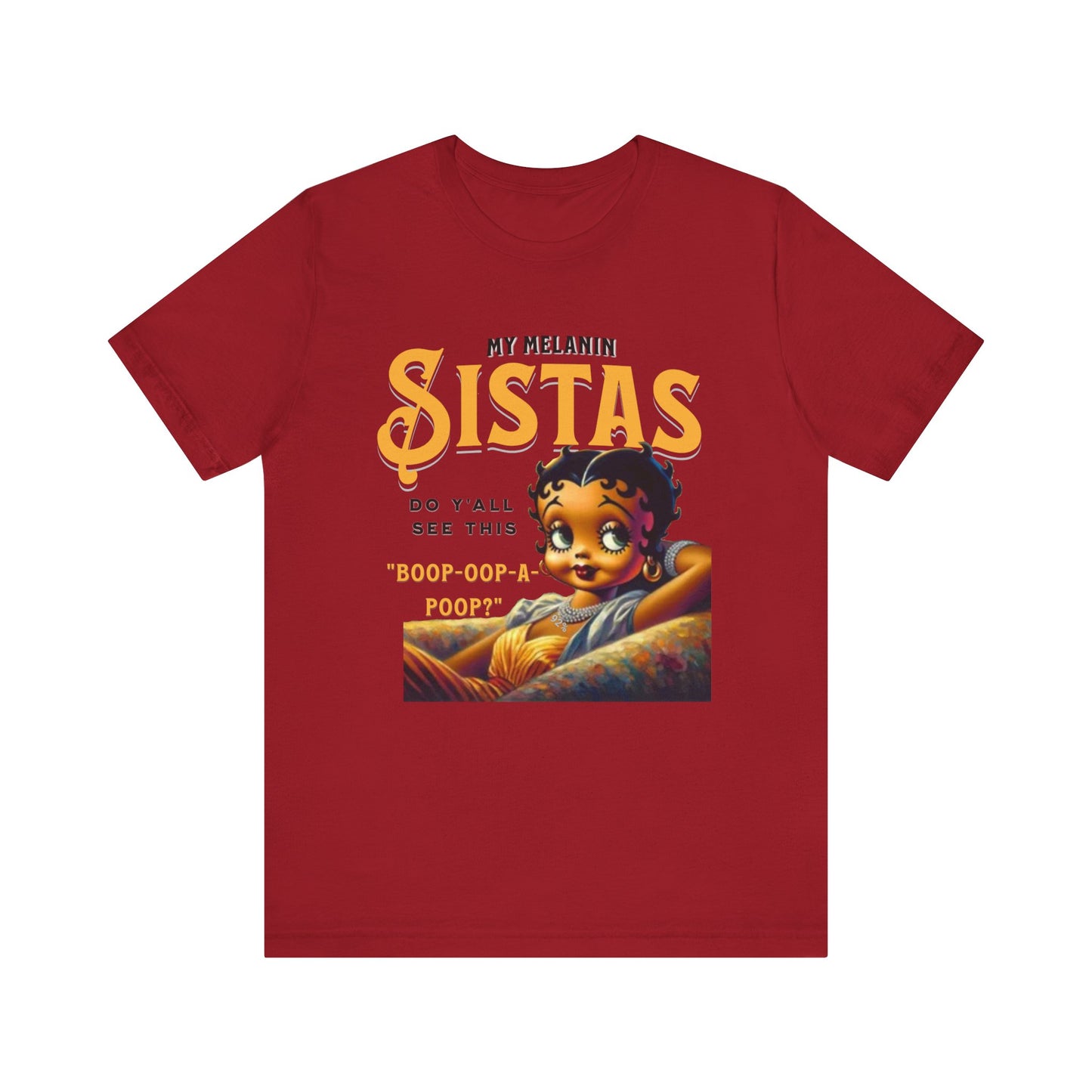 Melanin Betty Boop, 92% Black Woman Shirt, Black Girl Magic Tees, Black Culture T-Shirts, Humorous Betty Boop Shirts, Betty Boop T-Shirts