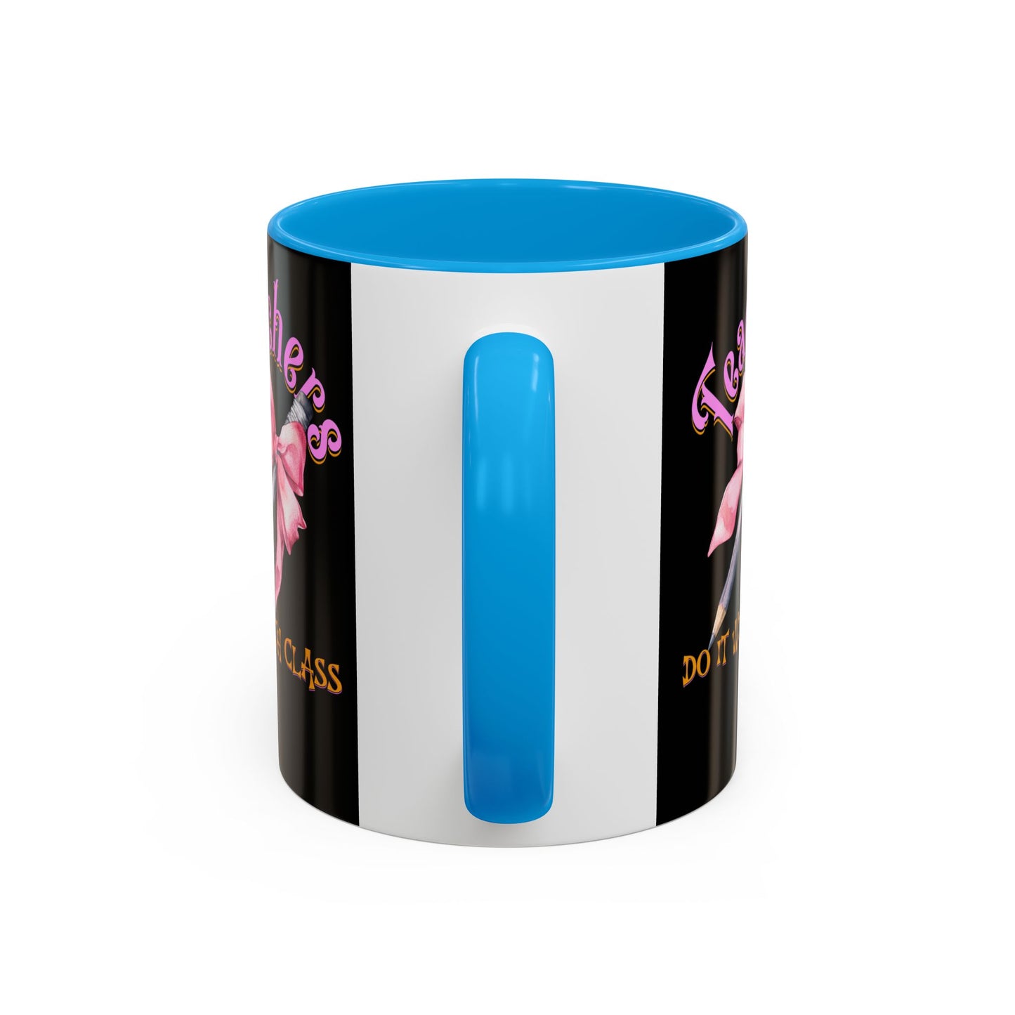 Colorful Mugs (11oz, 15oz), Teacher Appreciation Gift, Cute Gift for Teachers, Coffee Mug for Teachers, Coquette Bow Coffee Mug
