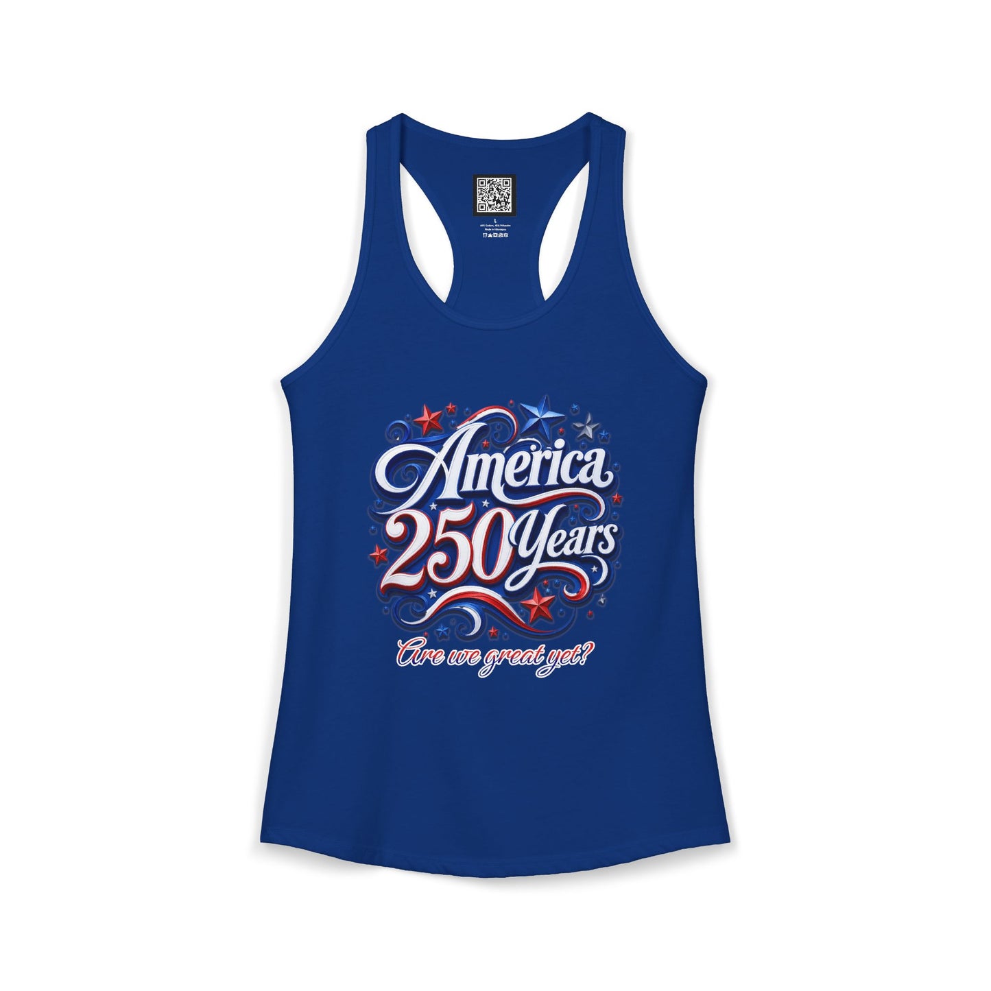 Women's America 250 Year's Racerback Tank 4th of July T-Shirt