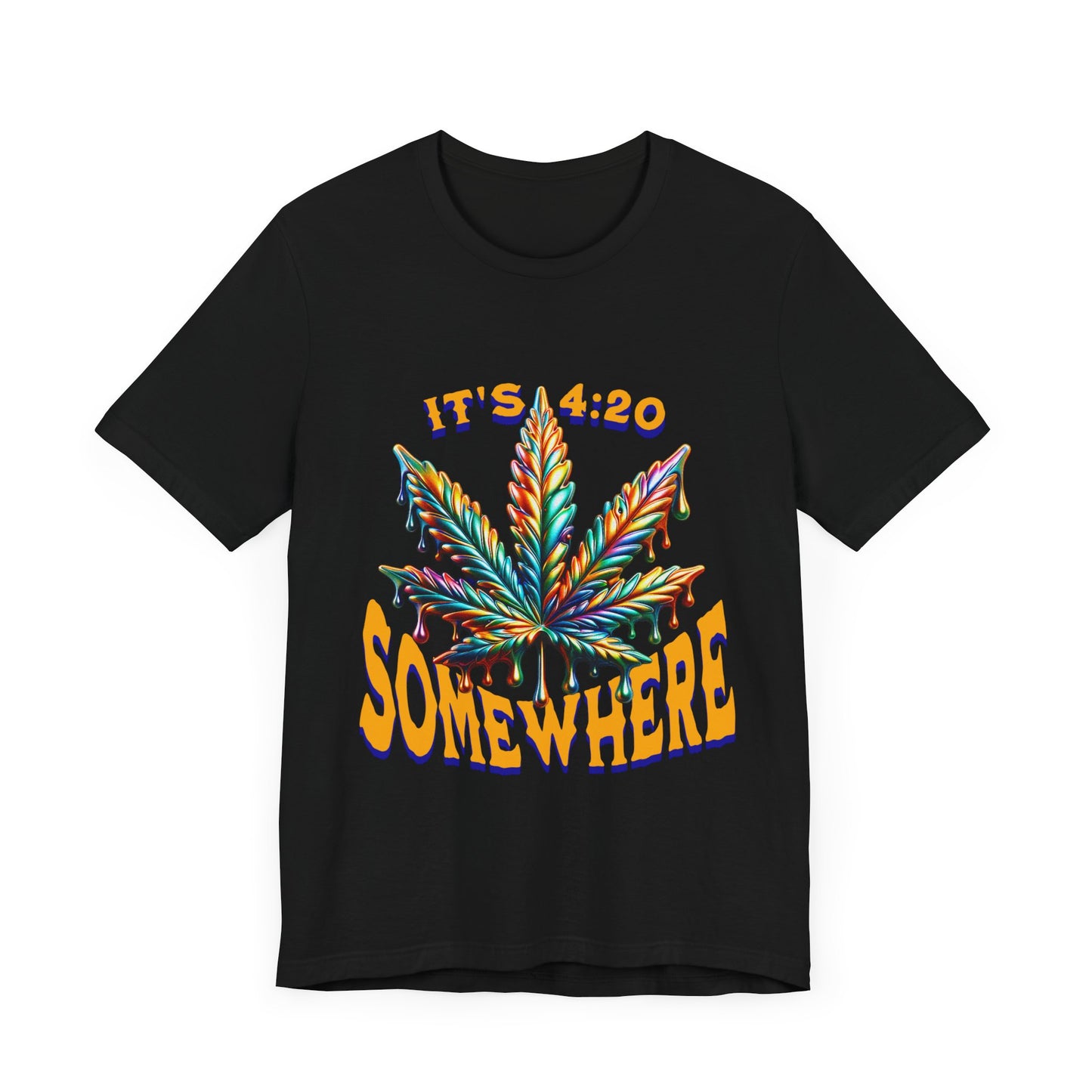 It's 420 Somewhere T-Shirt, Funny Marijuana Shirt, Cannabis Lifestyle Shirts, Funny Stoner Shirt, Cannabis Leaf T-Shirts, 420-Friendly Fashion