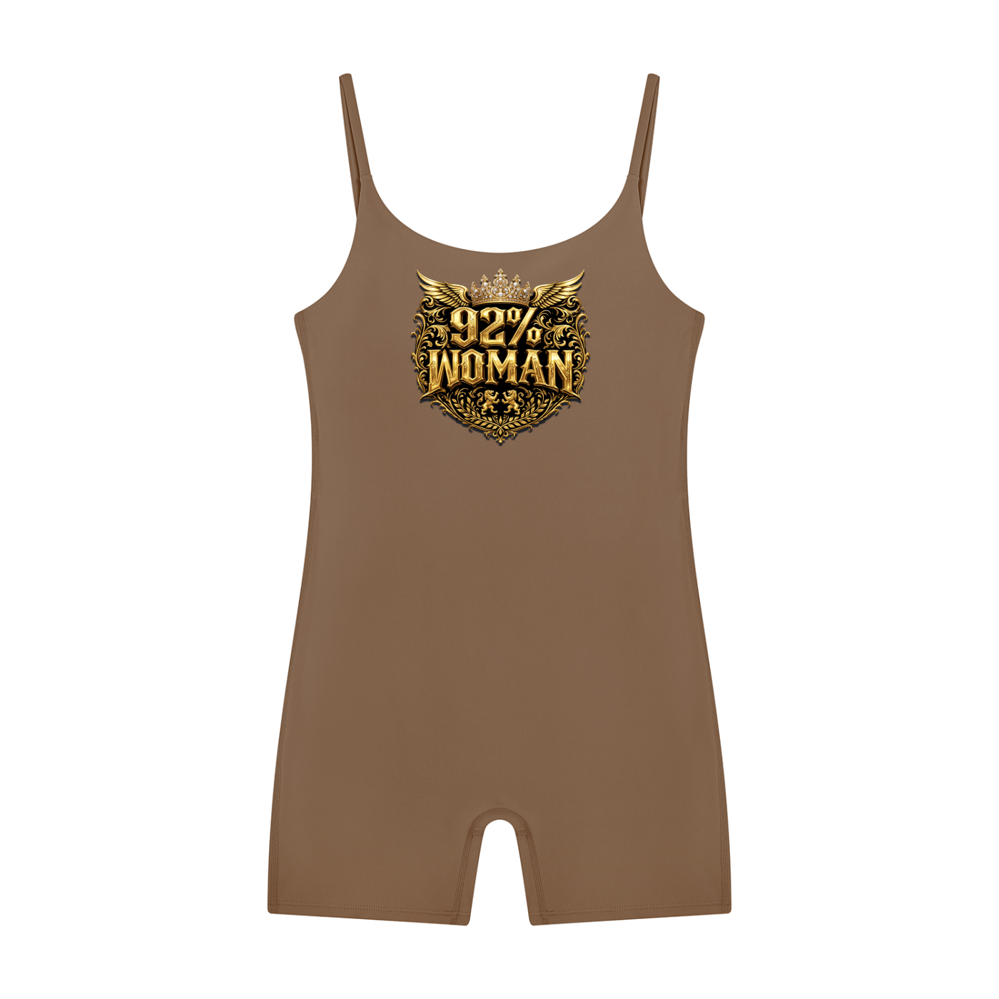 92% Woman – Women's Graphic Yoga Romper Unitard