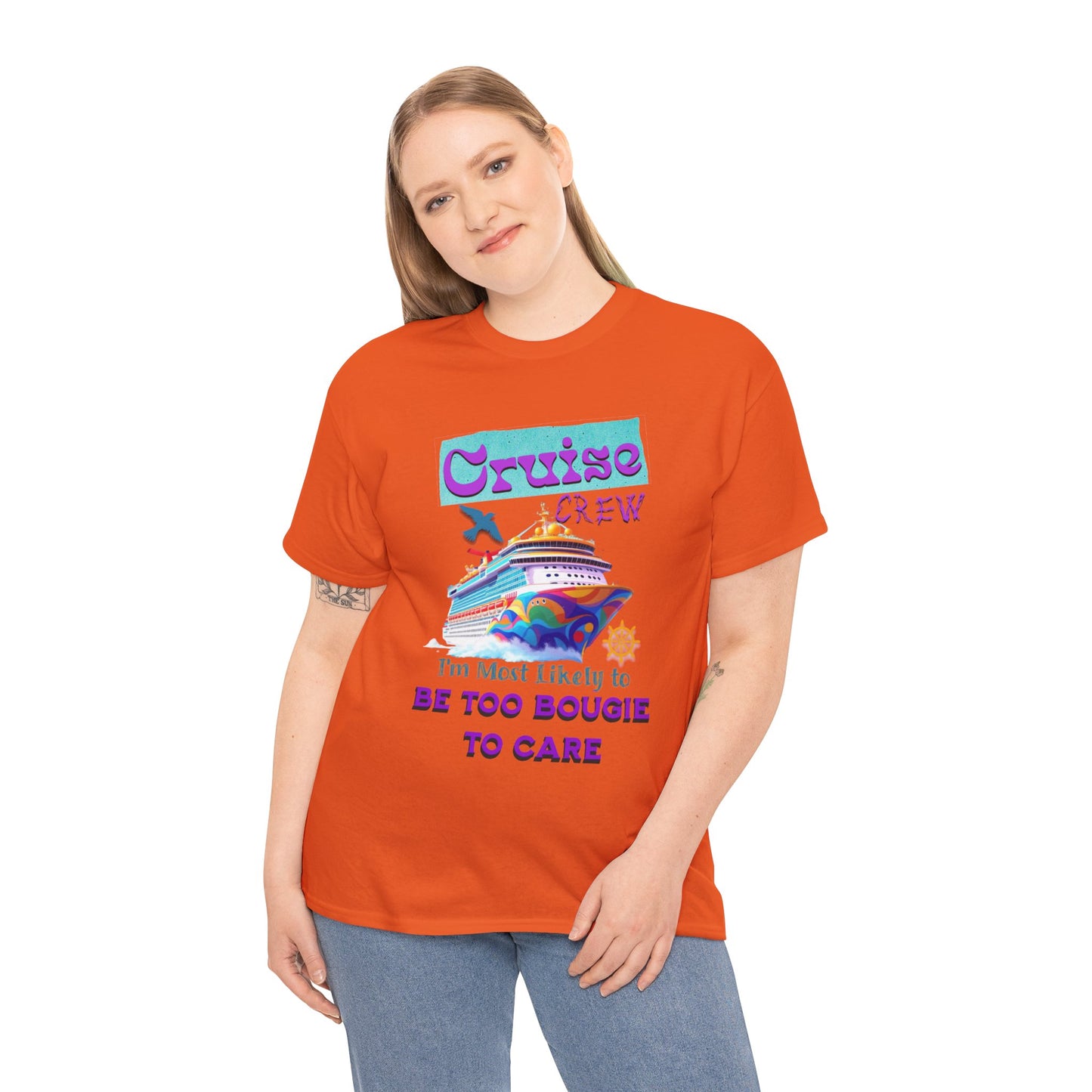 Cruise Crew Tee: Be Too Bougie to Care, Vacation Outfits, Nautical Shirt, Travel Gift, Summer Apparel, T-Shirt for the Bougie One
