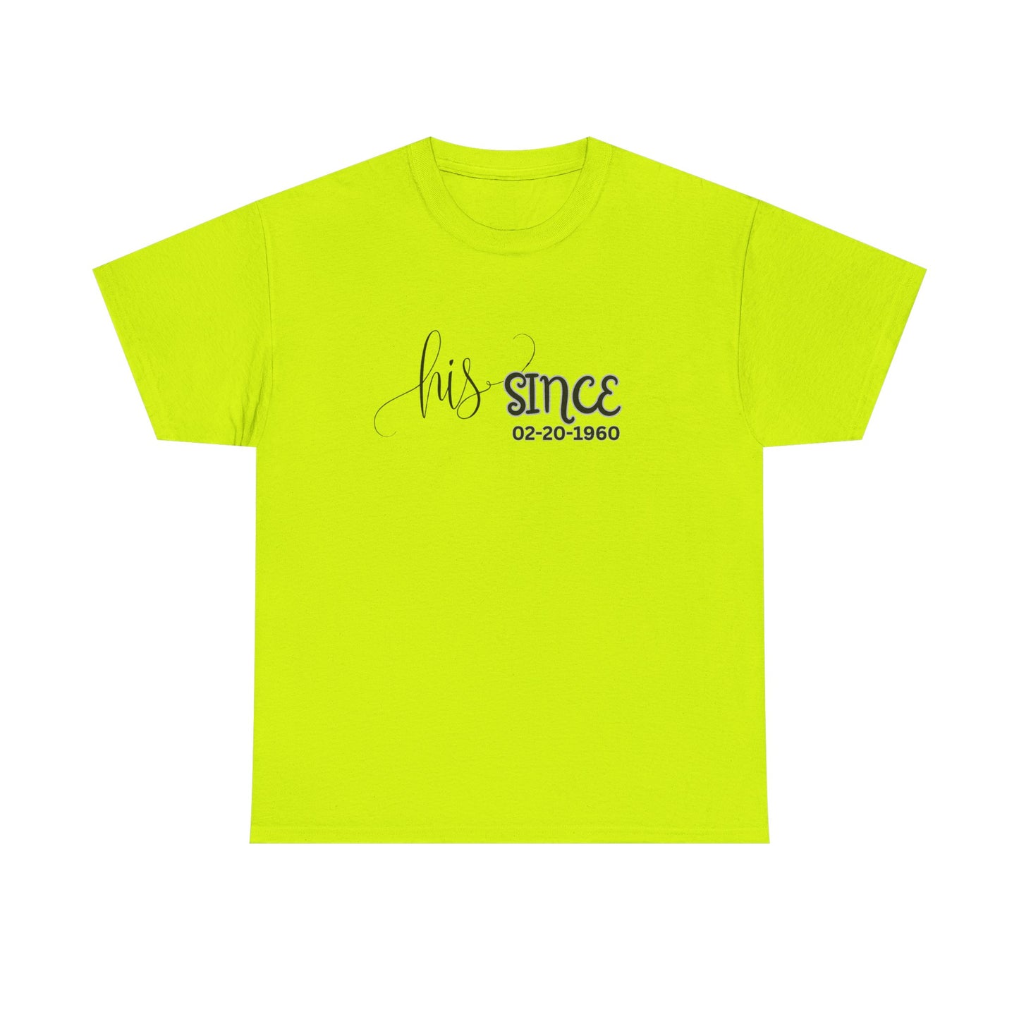 Personalized His and Hers Valentine T-Shirts, Custom Valentine T-Shirts, Unisex Valentine T-Shirts, T-Shirts for Couples, (Hers Solid Separately)