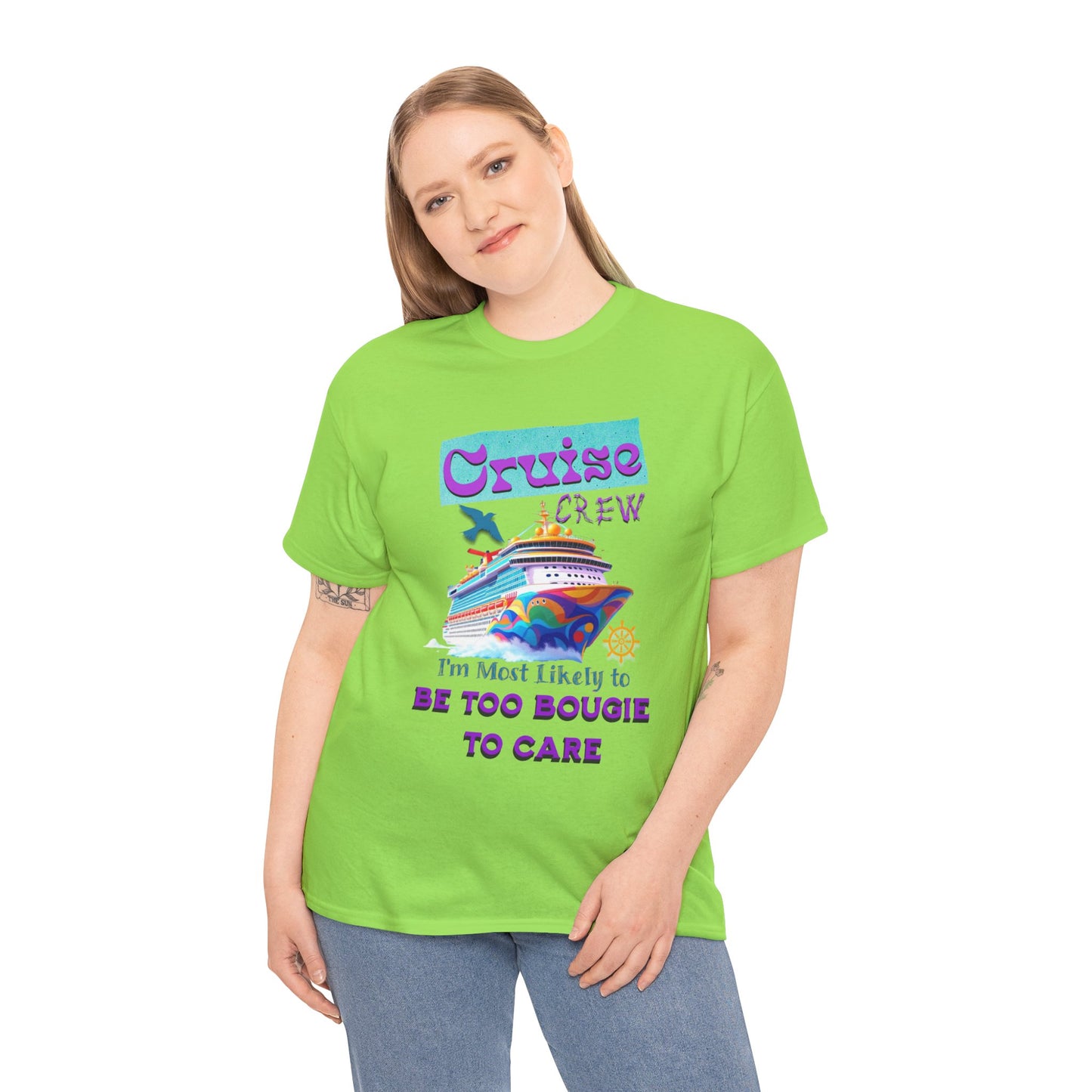 Cruise Crew Tee: Be Too Bougie to Care, Vacation Outfits, Nautical Shirt, Travel Gift, Summer Apparel, T-Shirt for the Bougie One