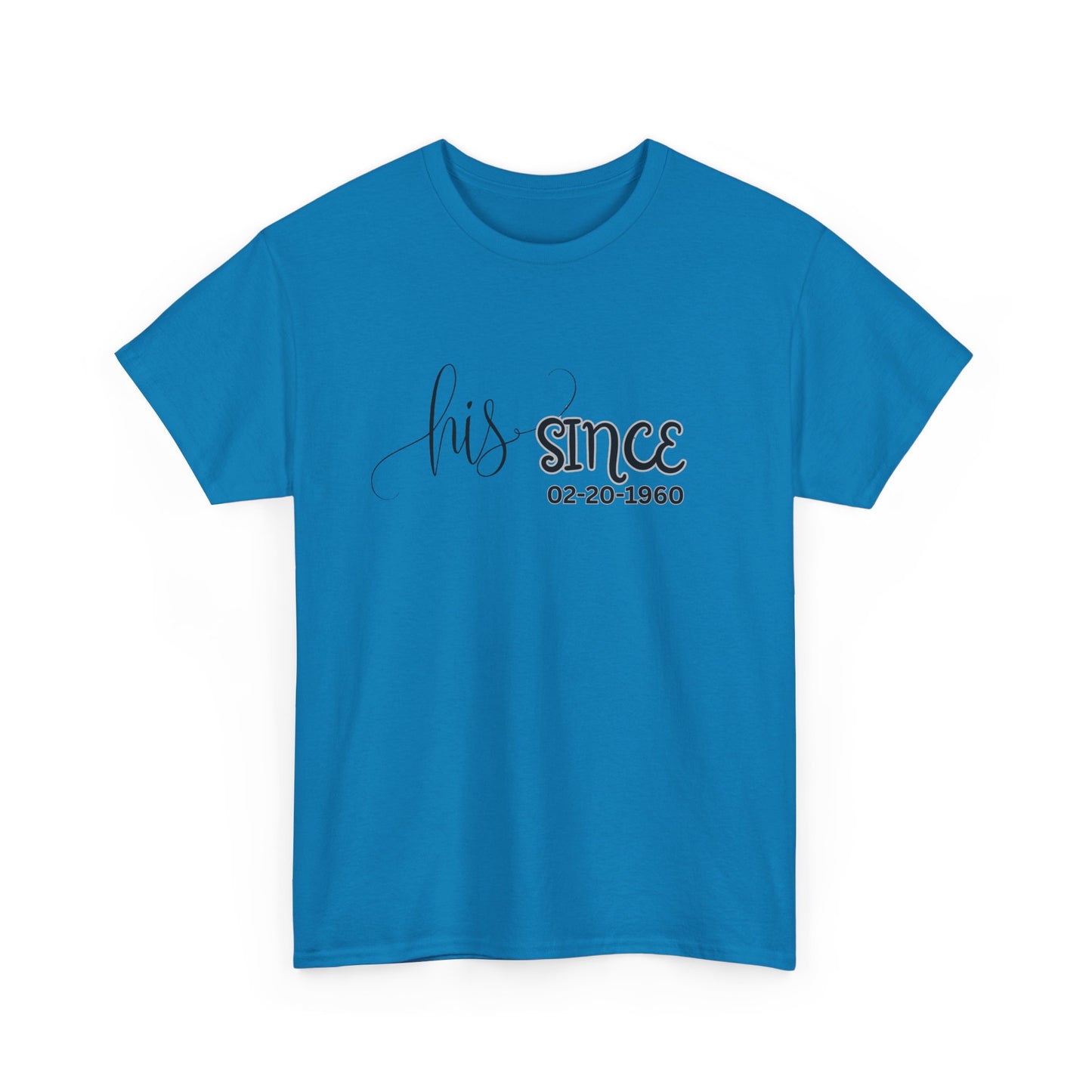 Personalized His and Hers Valentine T-Shirts, Custom Valentine T-Shirts, Unisex Valentine T-Shirts, T-Shirts for Couples, (Hers Solid Separately)