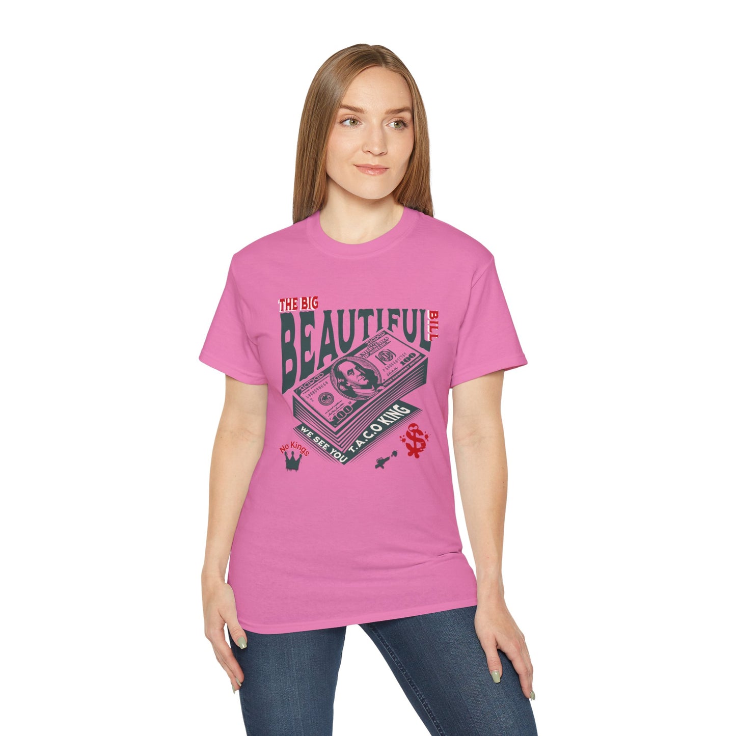 T.A.C.O Donald: Big Beautiful Bill T-Shirt, The Only One Big Beautiful Bill Shirt, No Kings and Hands Off Protest Shirts, Money Falling Shirt