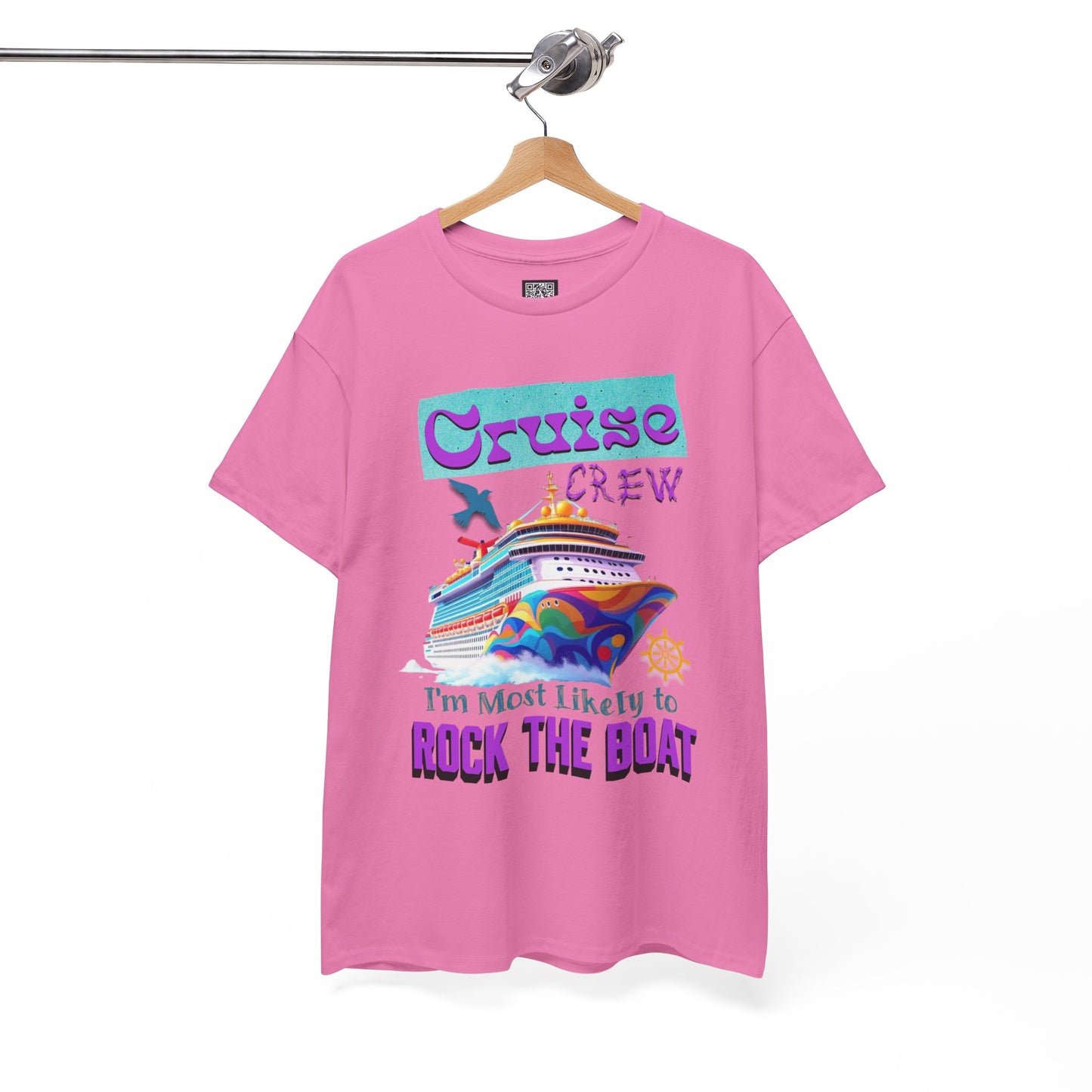 Cruise Crew Unisex Heavy Cotton Tee - Perfect for Cruise Lovers, Cruise Vacation, Summer Adventures, Nautical Theme, Gift Idea