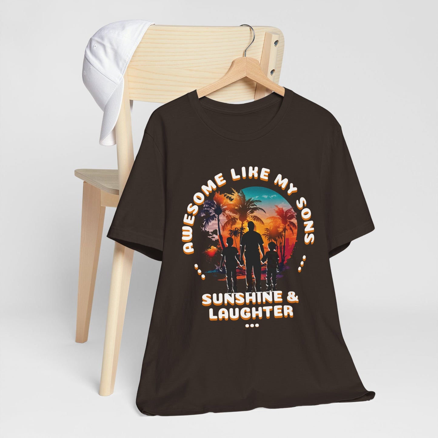 Sunshine & Laughter Tee - Unisex Jersey Short Sleeve Shirt, Gift for Parents, Summer Vibe T-Shirt, Family Trip Shirt, Vacation Apparel