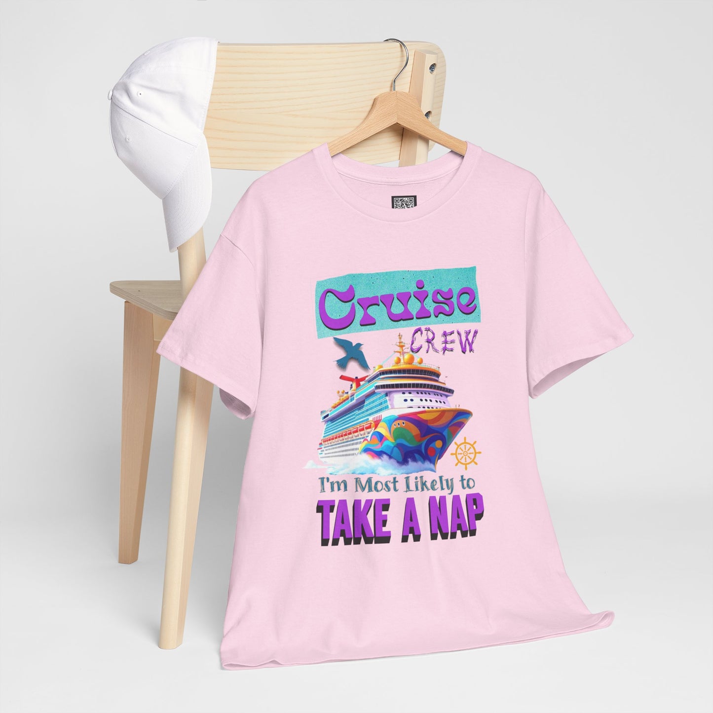 Cruise Crew Nap Tee, Unisex Cotton Shirt, Fun Cruise Vacation Apparel, Cruising Nautical Gift, Group Travel Outfit, Fun Cruise Shirt