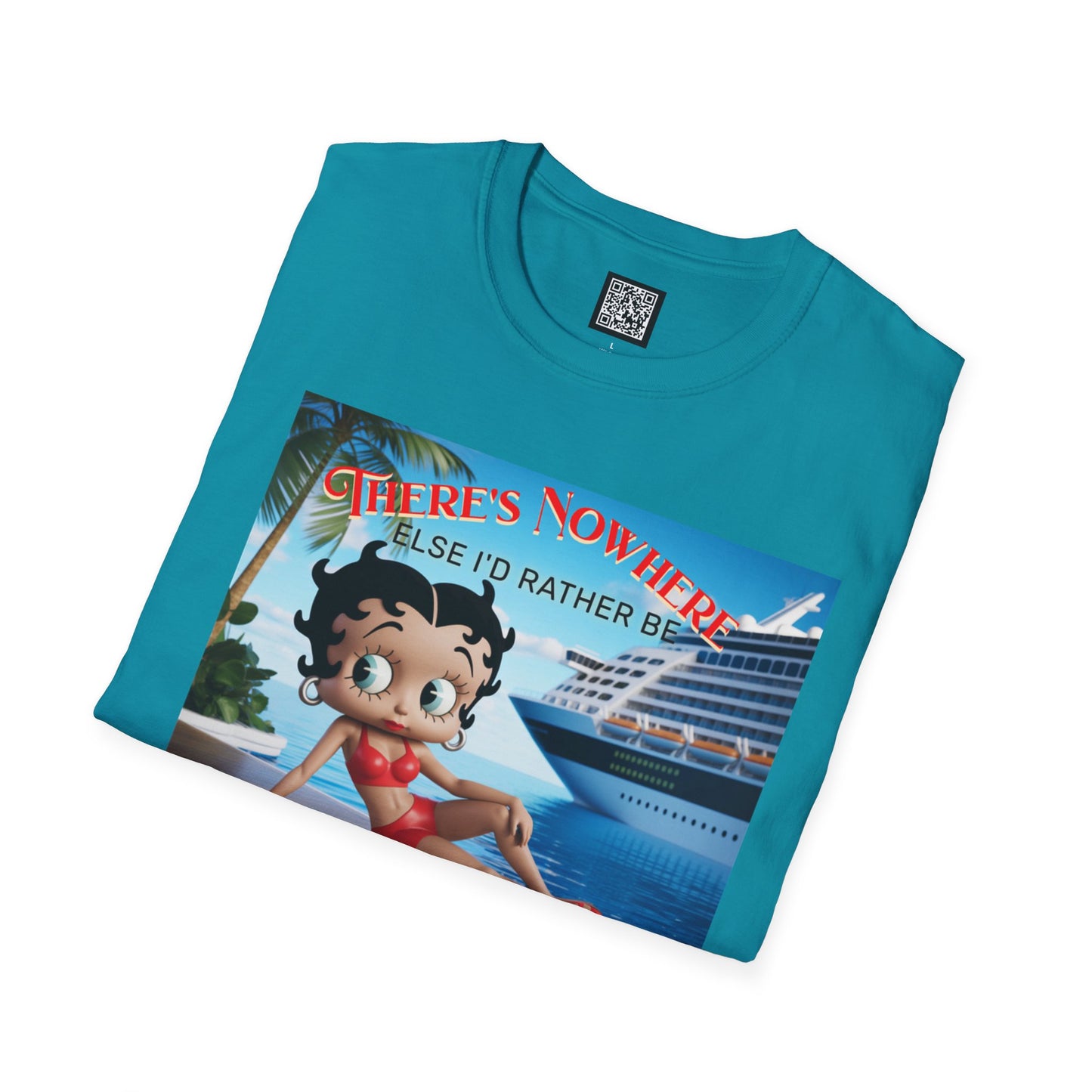 Betty Boop Cruisin' Vintage T-Shirt, Retro Beach Tee, Cute Cruise Themed Summer Fun Shirt, Vacation Outfit, Bettsie Style Clothing
