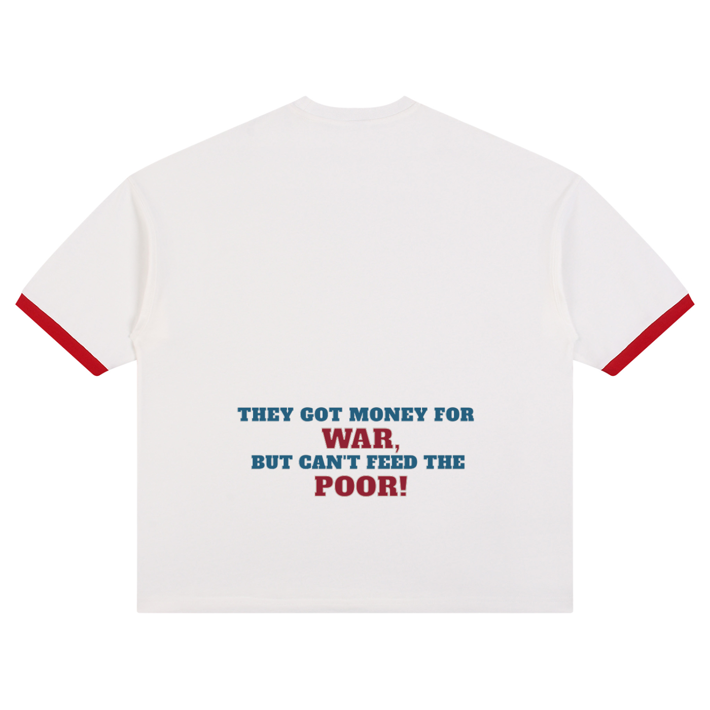 2Pac Unisex Color Block Drop Shoulder T-Shirt