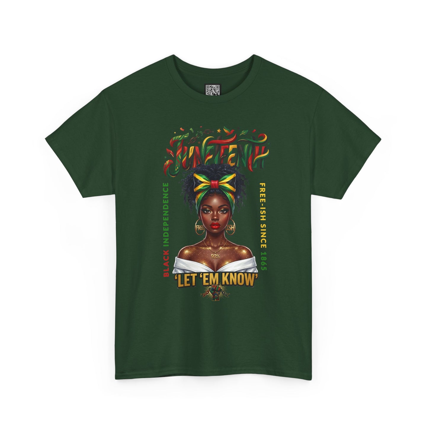 Juneteenth Celebration Tee — "Let 'Em Know" Afrocentric Graphic Shirt