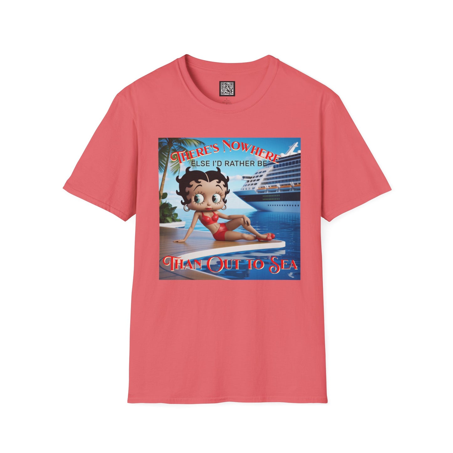 Betty Boop Cruisin' Vintage T-Shirt, Retro Beach Tee, Cute Cruise Themed Summer Fun Shirt, Vacation Outfit, Bettsie Style Clothing