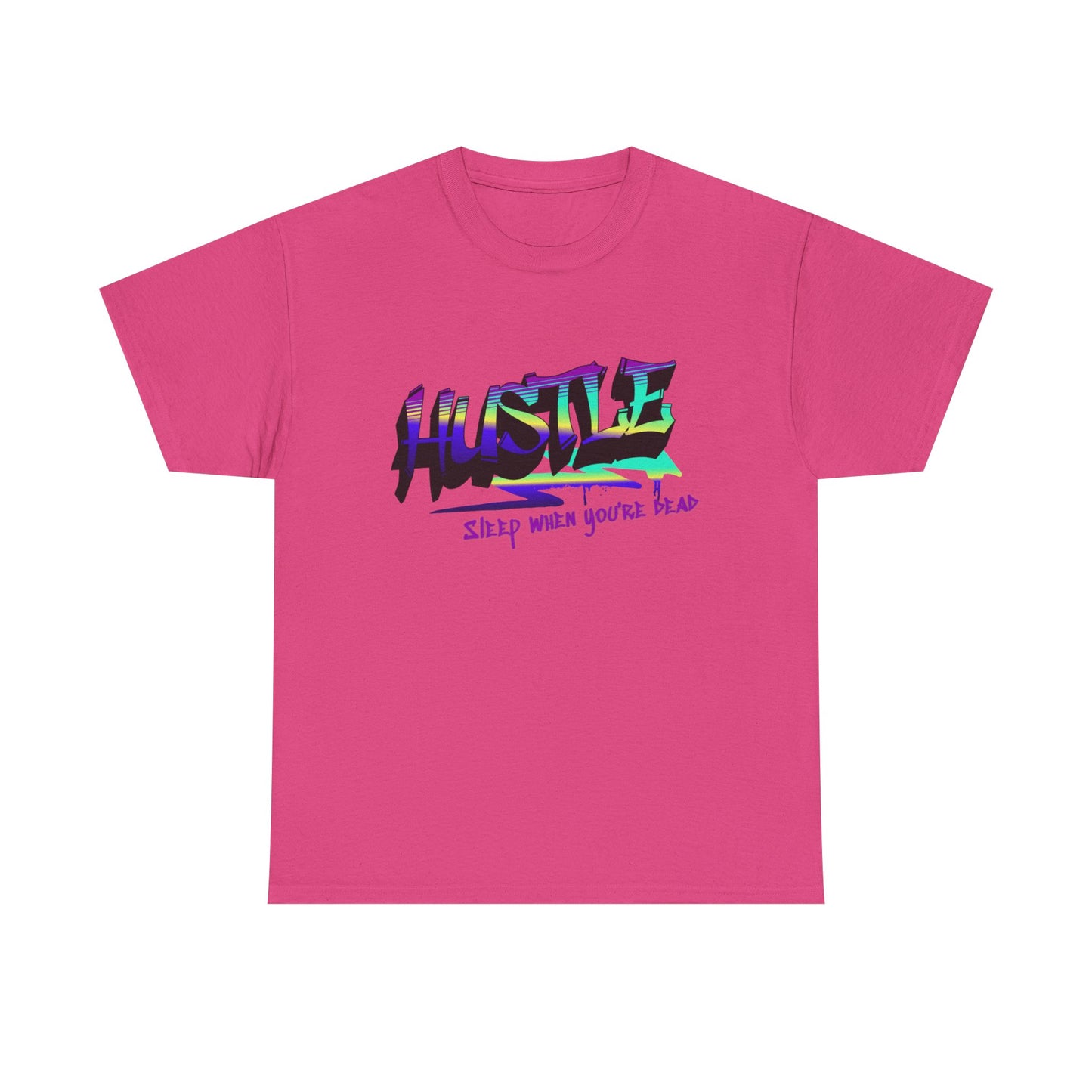 Hustle Hard - Vibrant Graffiti Design, Graffiti-Inspired Art, Motivational Merchandise, Entrepreneur Lifestyle Apparel, Unisex Motivational Gift