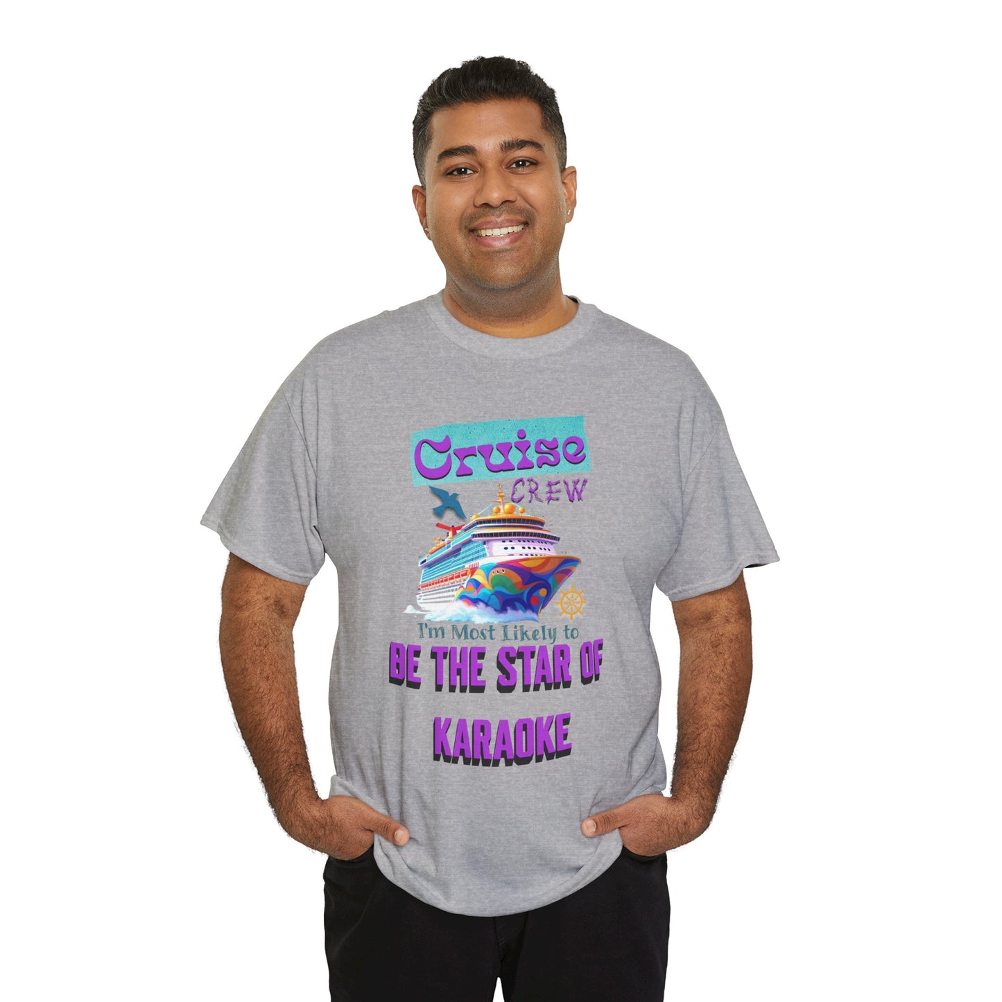 Cruising Karaoke Unisex Tee - Fun Cruise Travel Shirt, Cruise Vacation Outfit, Cruise Summer Party Gear, Gift for Cruise Lovers, Funny Shirt