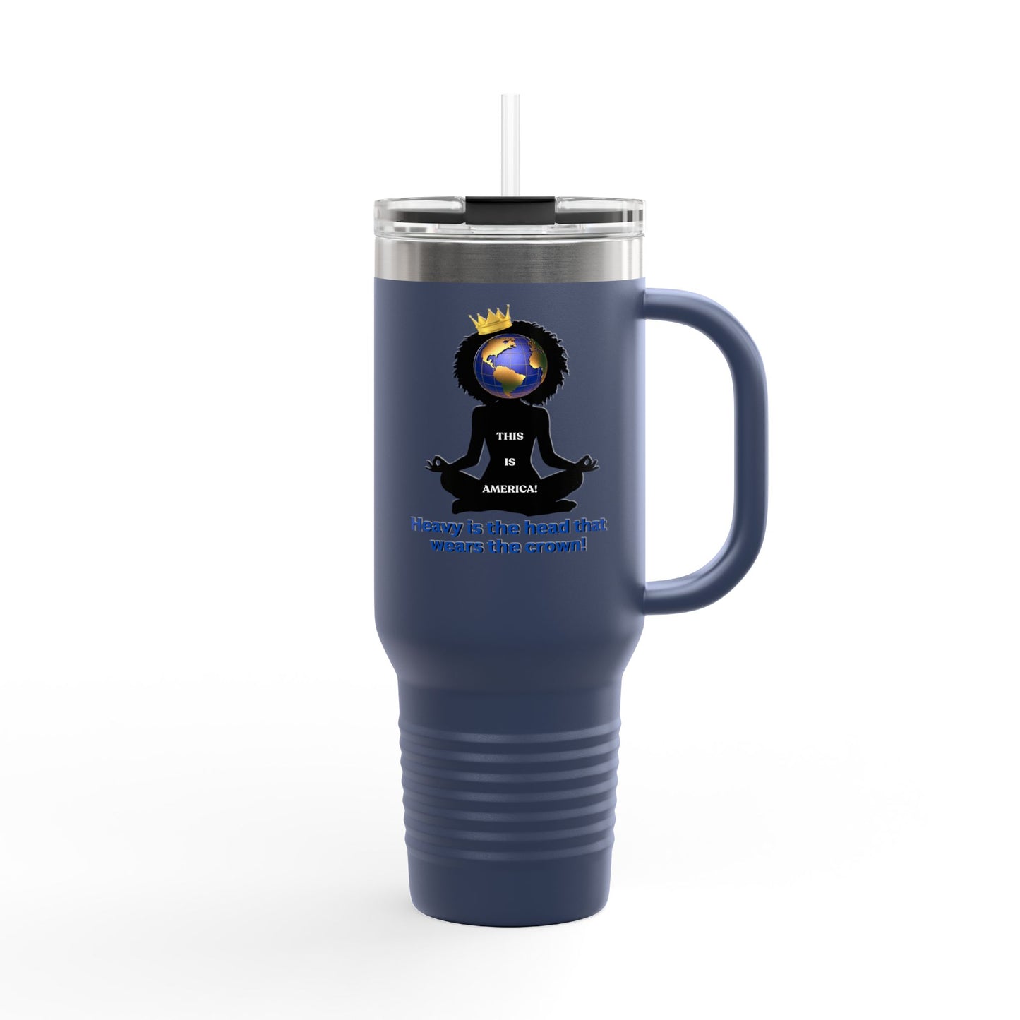 "Heavy is the Head" Polar Camel 40oz Tumbler, 40oz Stainless Steel Tumbler