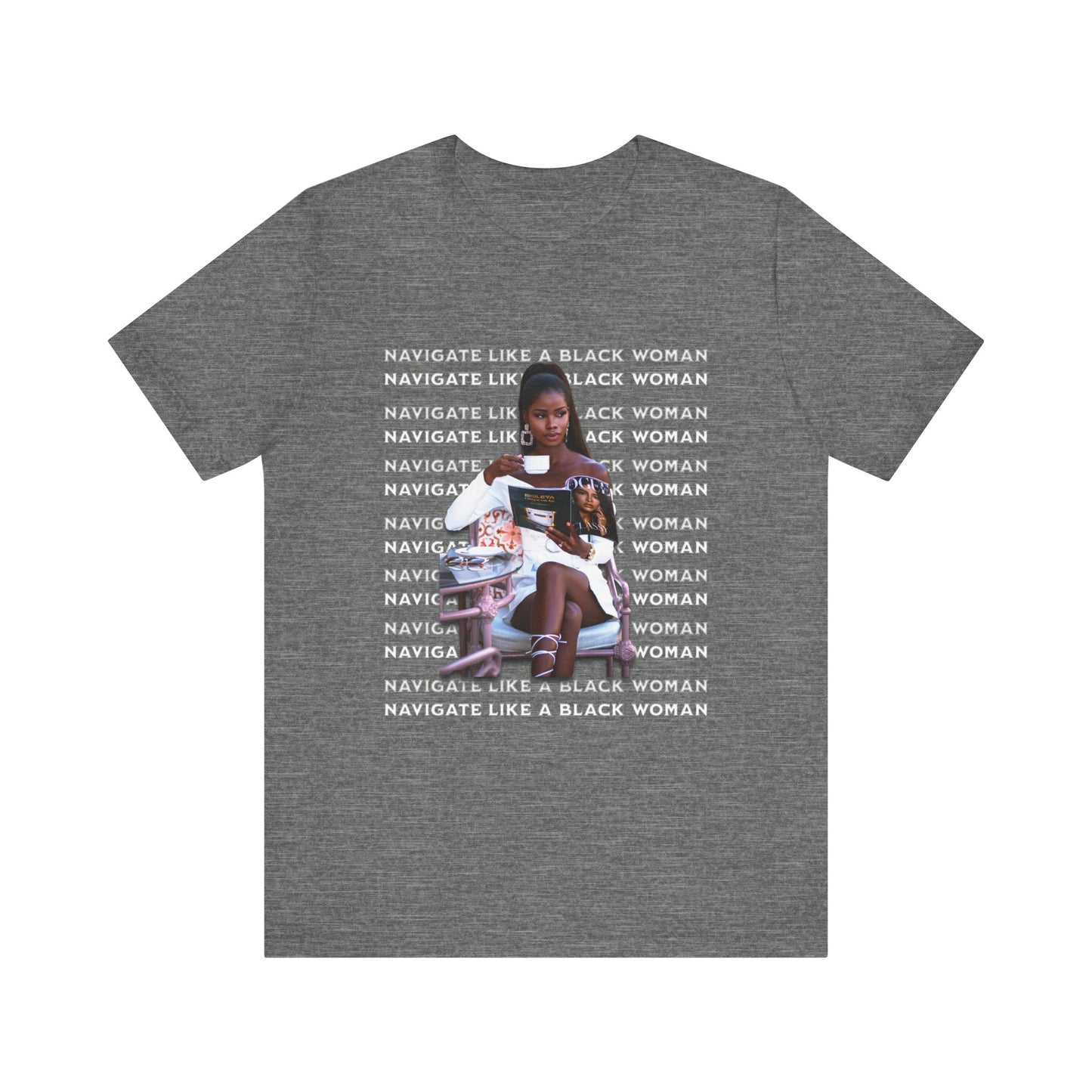 Navigate Like a Black Woman, Black Woman Shirt, 92% Black Woman Club, Black Girl Magic T-Shirts, Black History Month Shirts for Women