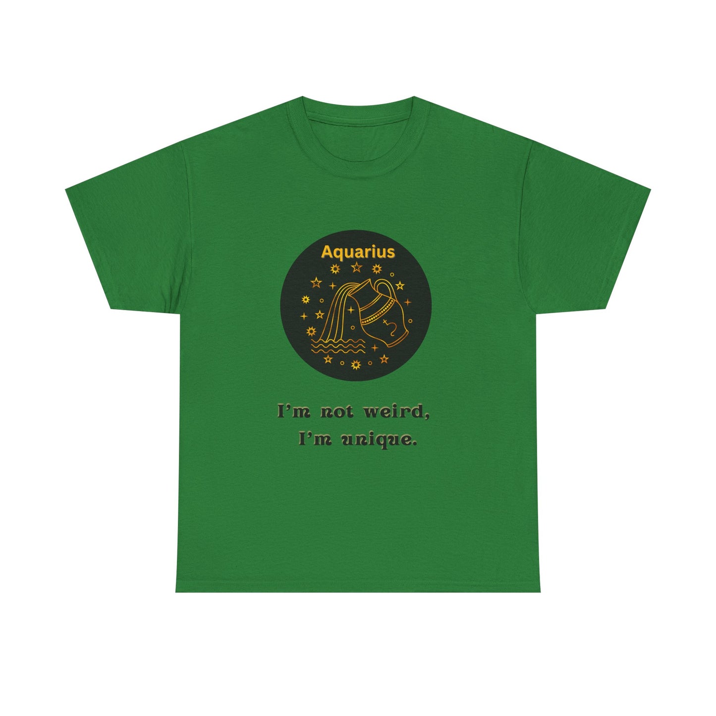 Aquarius T-Shirt, Aquarius Horoscope Gifts, Birth Month Gifts, Zodiac Sign T-Shirt Gifts, Astrology T-Shirt, Unisex Heavy Cotton Tee