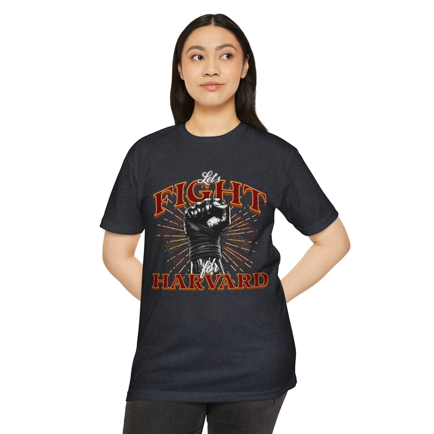 Empowering Fight for Hardvard University T-Shirt | Trump vs. Harvard T-Shirts, Spirit of Democracy, Standing with Hardvard Tee
