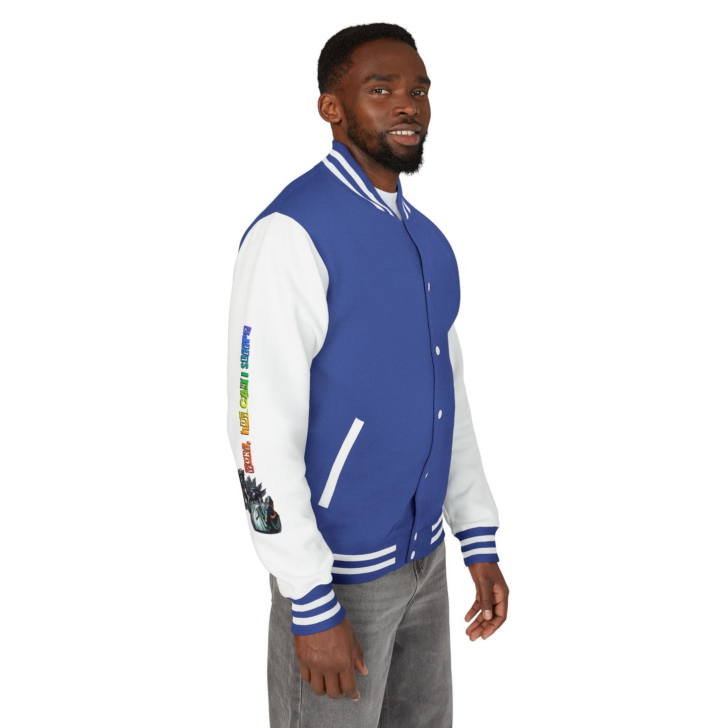 Letterman Jacket — 'America' Statue of Liberty Retro Graphic