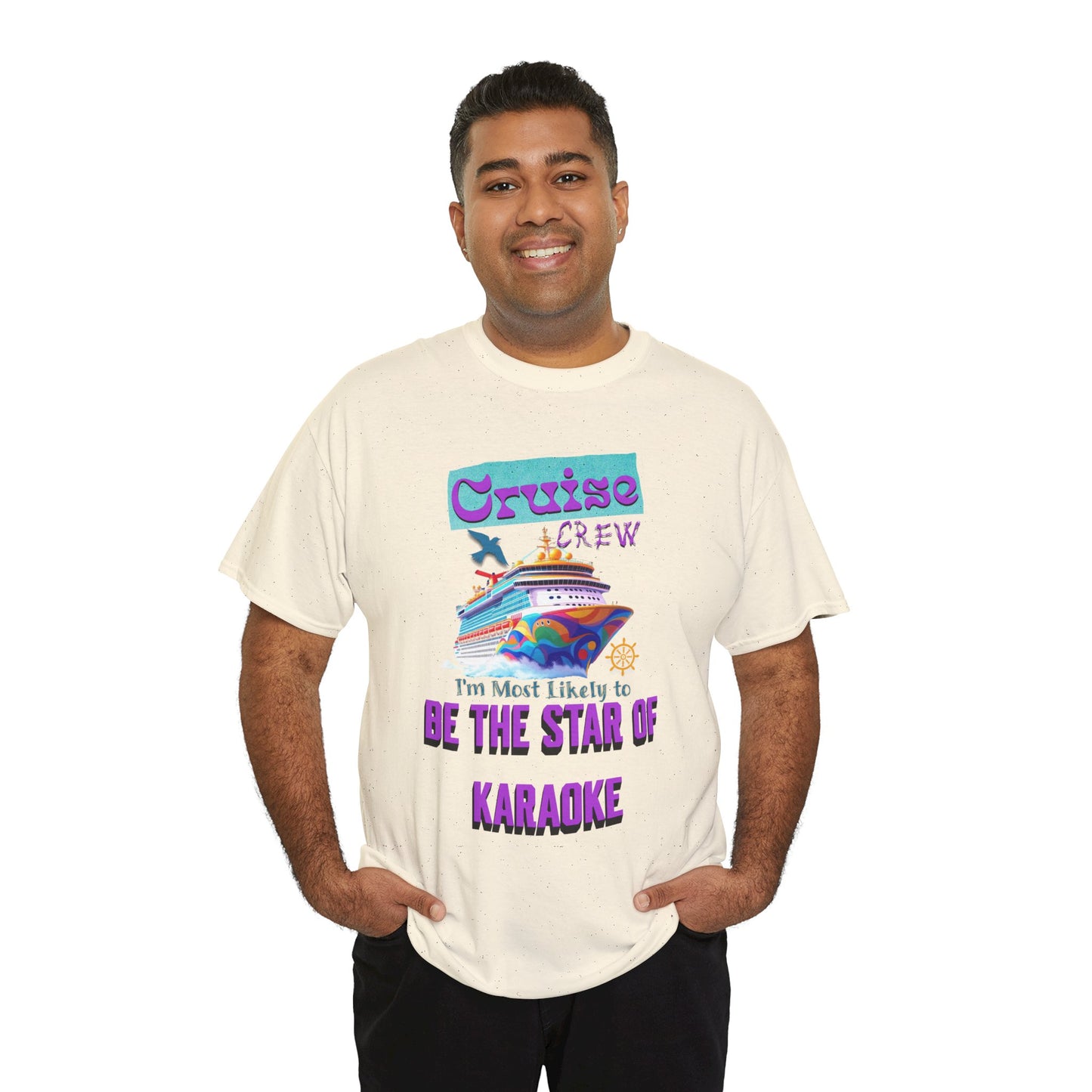 Cruising Karaoke Unisex Tee - Fun Cruise Travel Shirt, Cruise Vacation Outfit, Cruise Summer Party Gear, Gift for Cruise Lovers, Funny Shirt