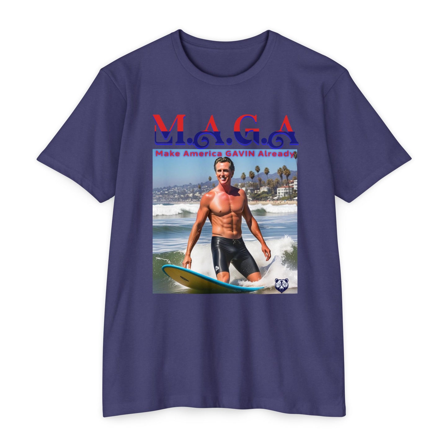 Make America Gavin Already T-shirt | Retro California Beach Vibe | Gavin Newsom T-shirt Apparel | Summer Style | California Pride Tees