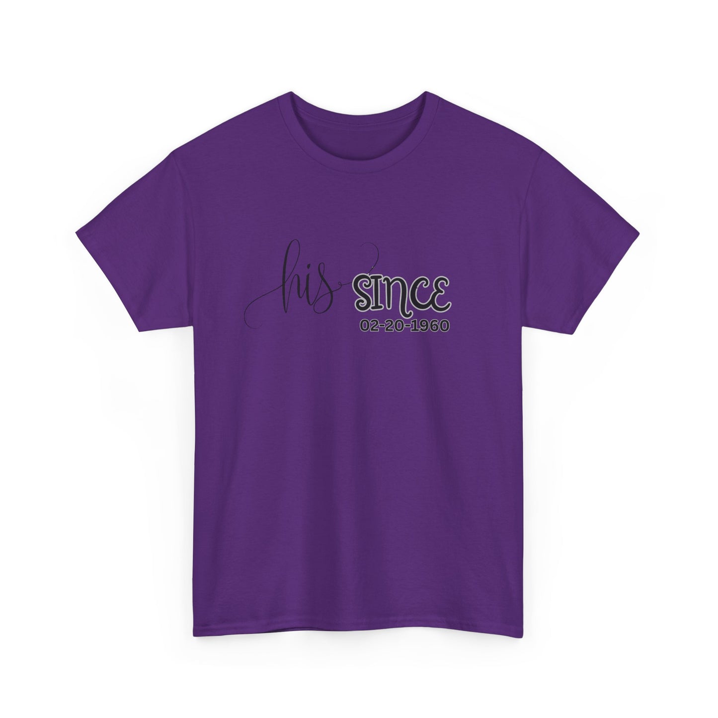 Personalized His and Hers Valentine T-Shirts, Custom Valentine T-Shirts, Unisex Valentine T-Shirts, T-Shirts for Couples, (Hers Solid Separately)