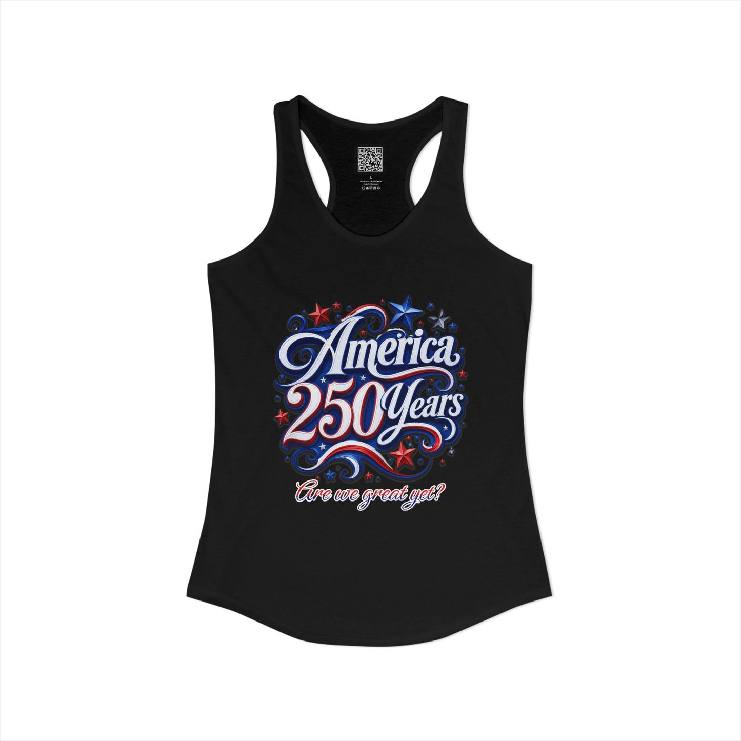 Women's America 250 Year's Racerback Tank 4th of July T-Shirt