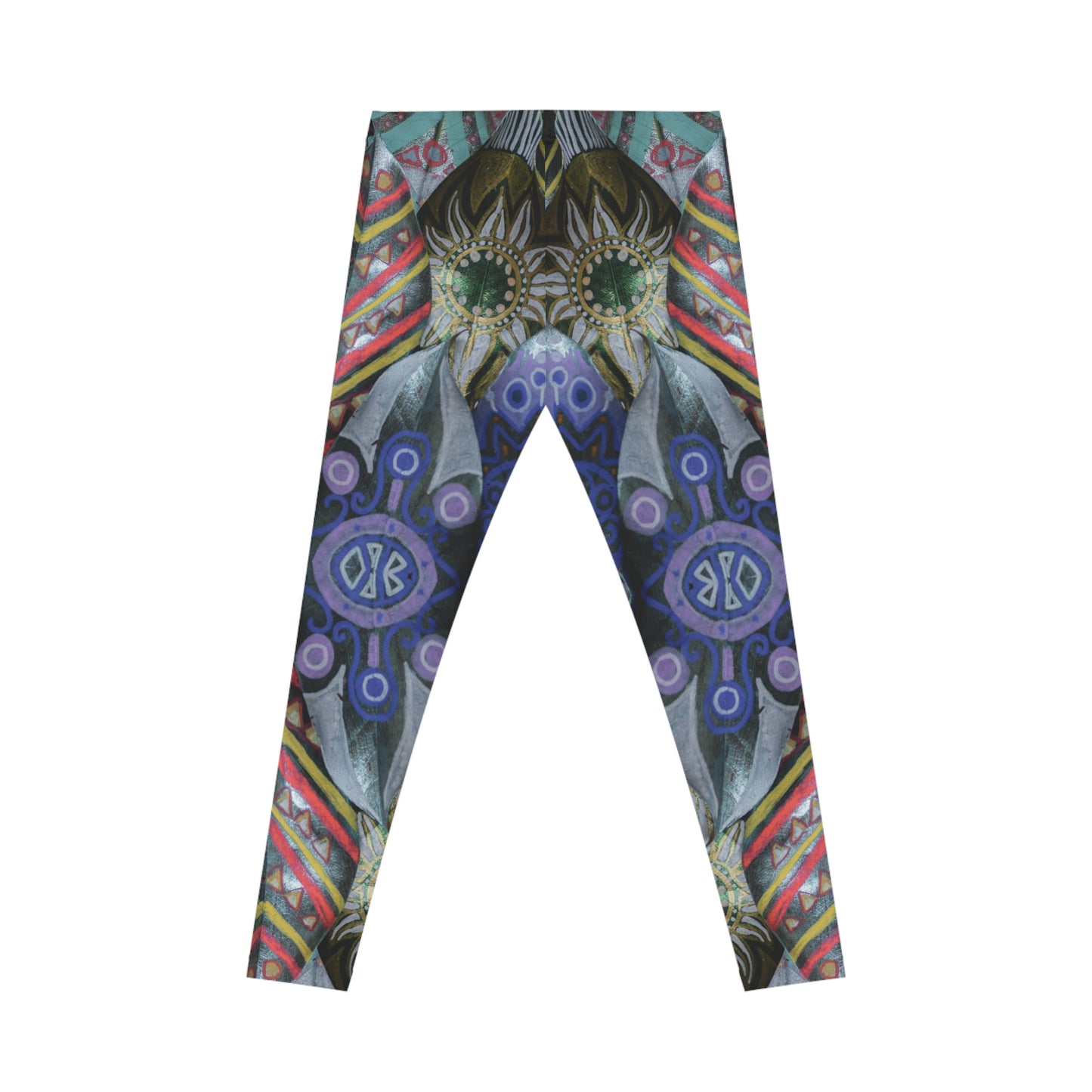 Bohemian Kaleidoscope Leggings — Vibrant BoHo Yoga Tights