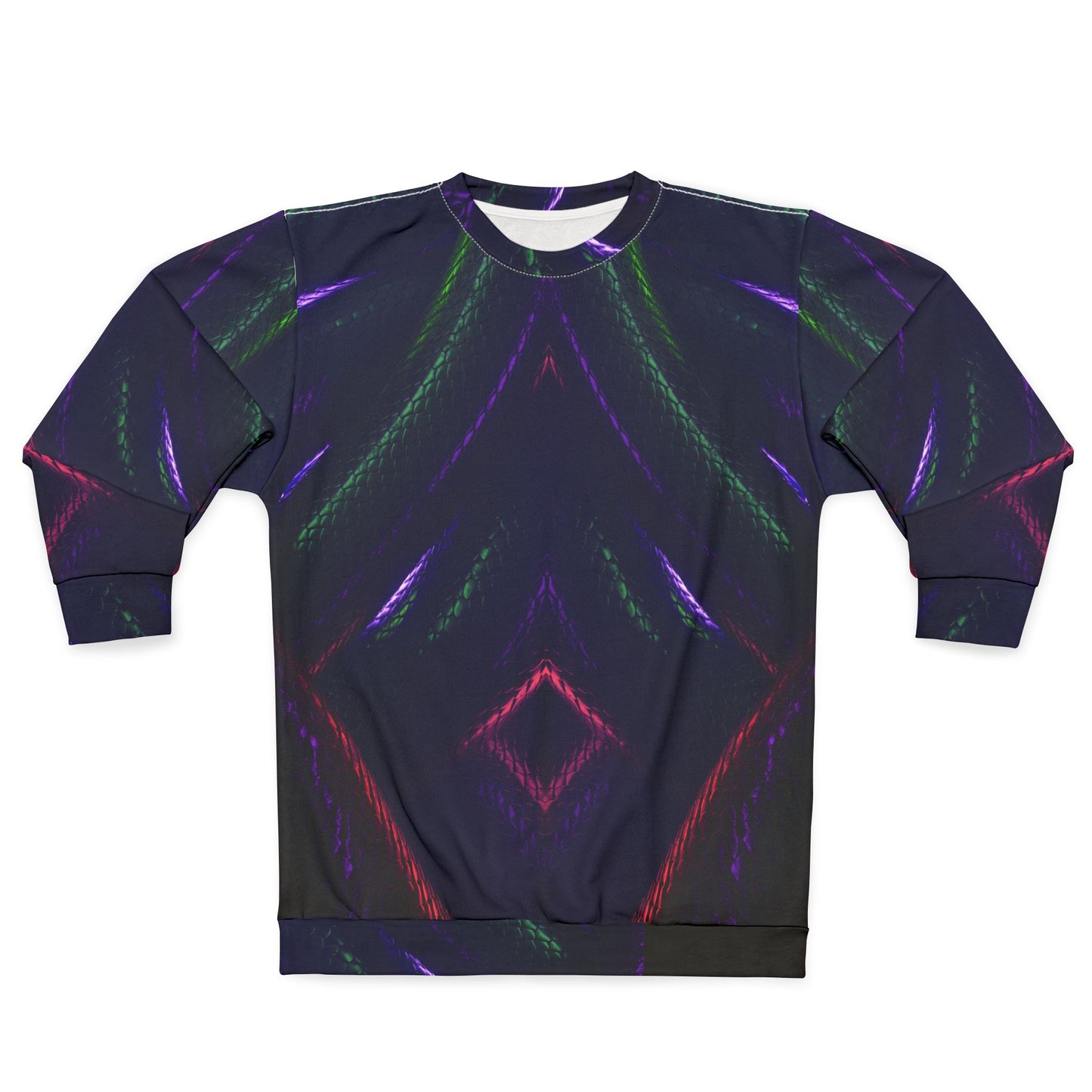 Cosmic Snakeskin Vibes Unisex Sweatshirt - Colorful Snake Design