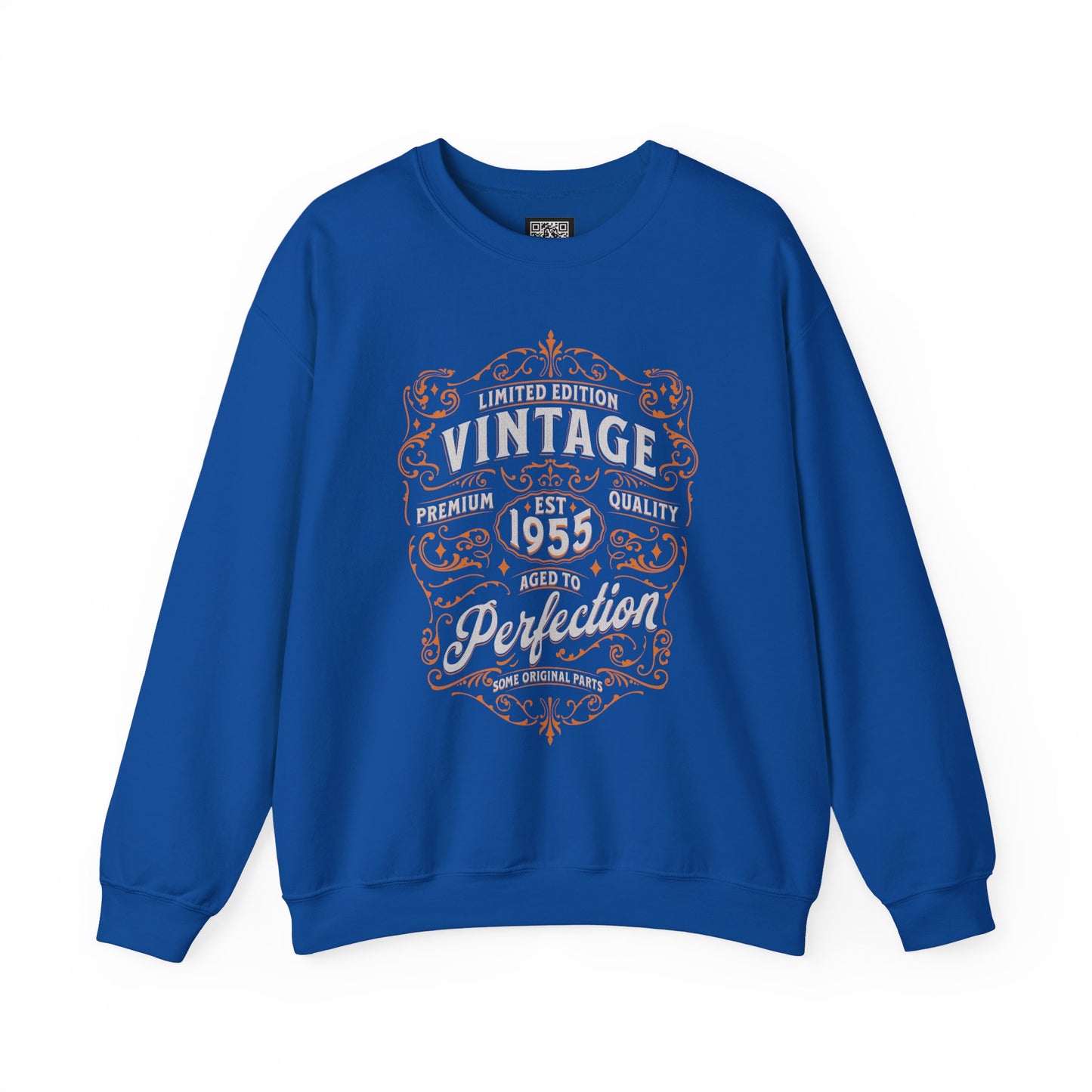 Personalized Vintage Perfection Crewneck Sweatshirt – Retro Graphic Pullover Shirt