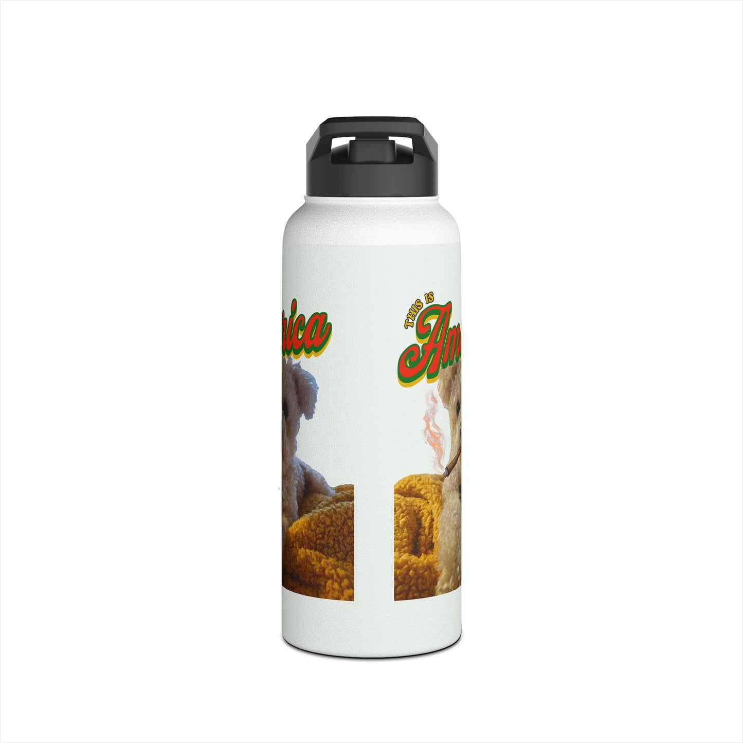 Pet Lover Stainless Steel Water Bottle — Cute Custom Dog Photo Design