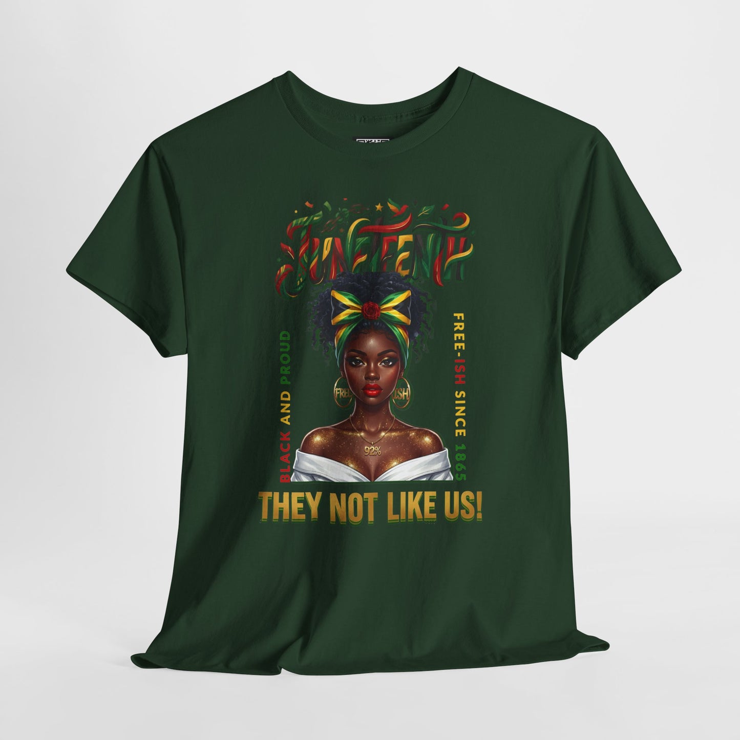 Juneteenth Celebration Tee — "They Not Like Us" Black History Graphic Shirt