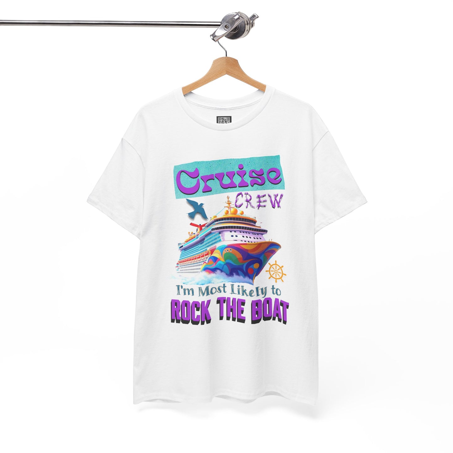 Cruise Crew Unisex Heavy Cotton Tee - Perfect for Cruise Lovers, Cruise Vacation, Summer Adventures, Nautical Theme, Gift Idea