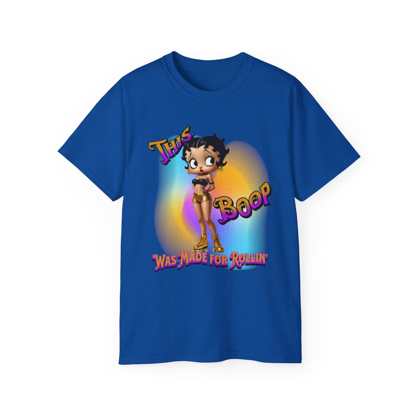 Retro Betty Boop Cartoon Tee, Fun Skater Themed T-Shirt, Vintage Skater Girl Shirt, Casual Wear, Betty Boop Design, Perfect Gift for Skater Fans